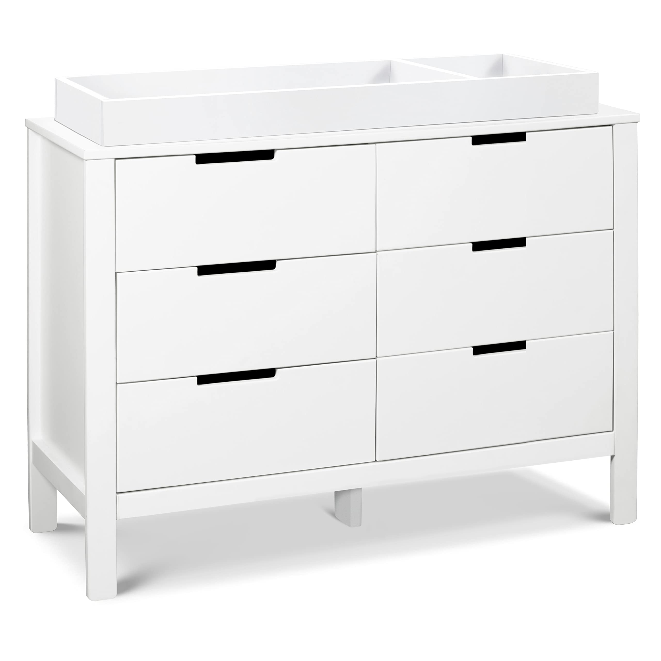 Carter's by DaVinci Colby 6-Drawer White Dresser - Nursery & Kids Room Storage Furniture for Baby Clothes, Toys & Organizing Essentials