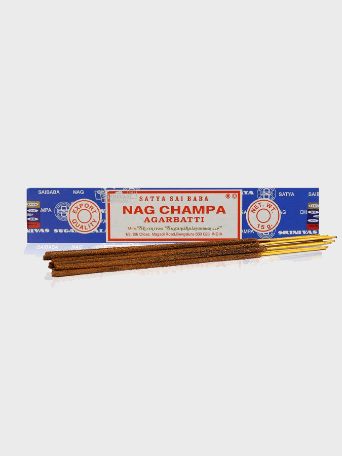 Satya Nag Champa Incense Sticks 15g Box - Premium Aromatic Sticks for Meditation, Yoga & Home Fragrance