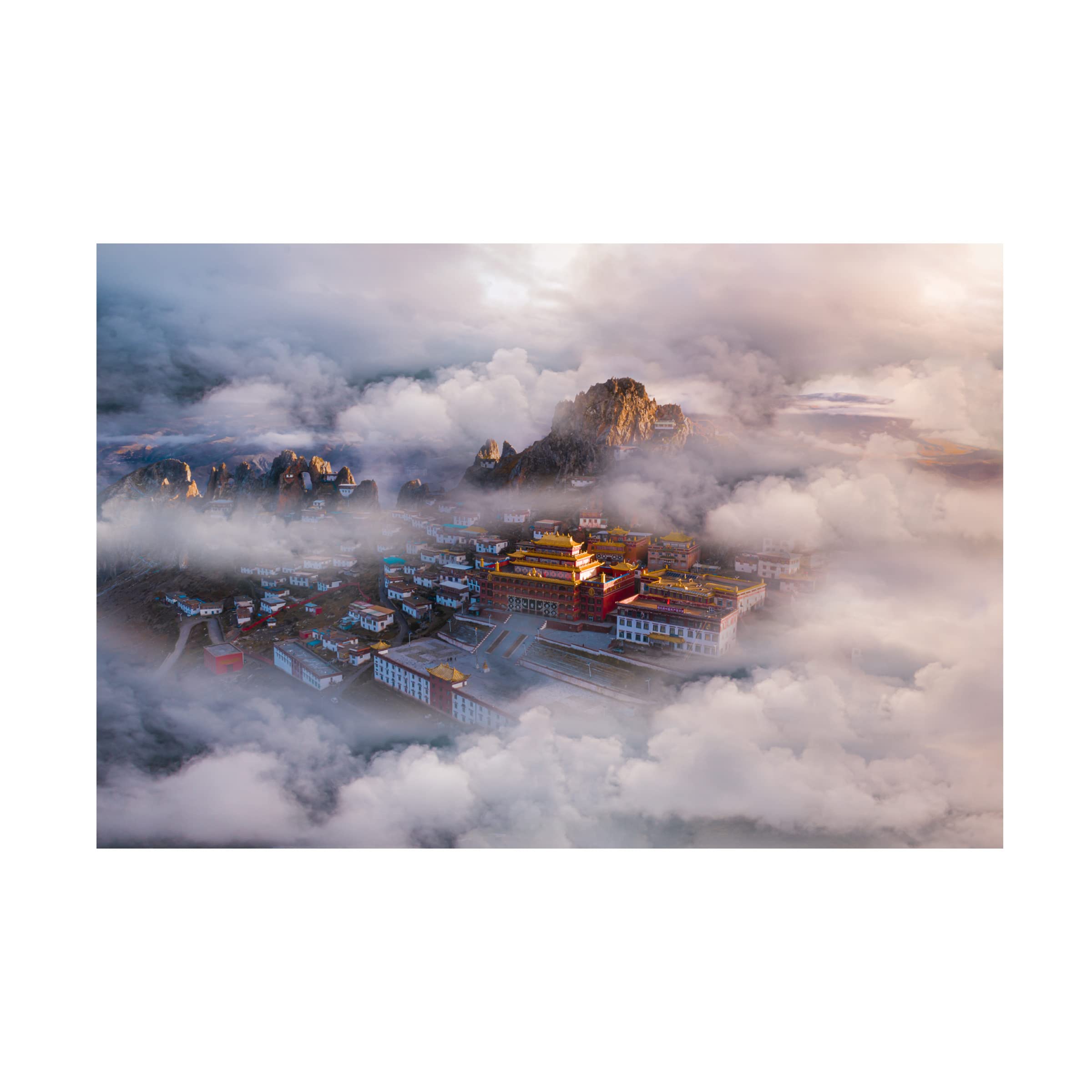 Trademark Fine Art 'The Hall Of Ling Xiao' Canvas Wall Art Print by Simoon - Perfect for Living Room, Bedroom & Office Decor