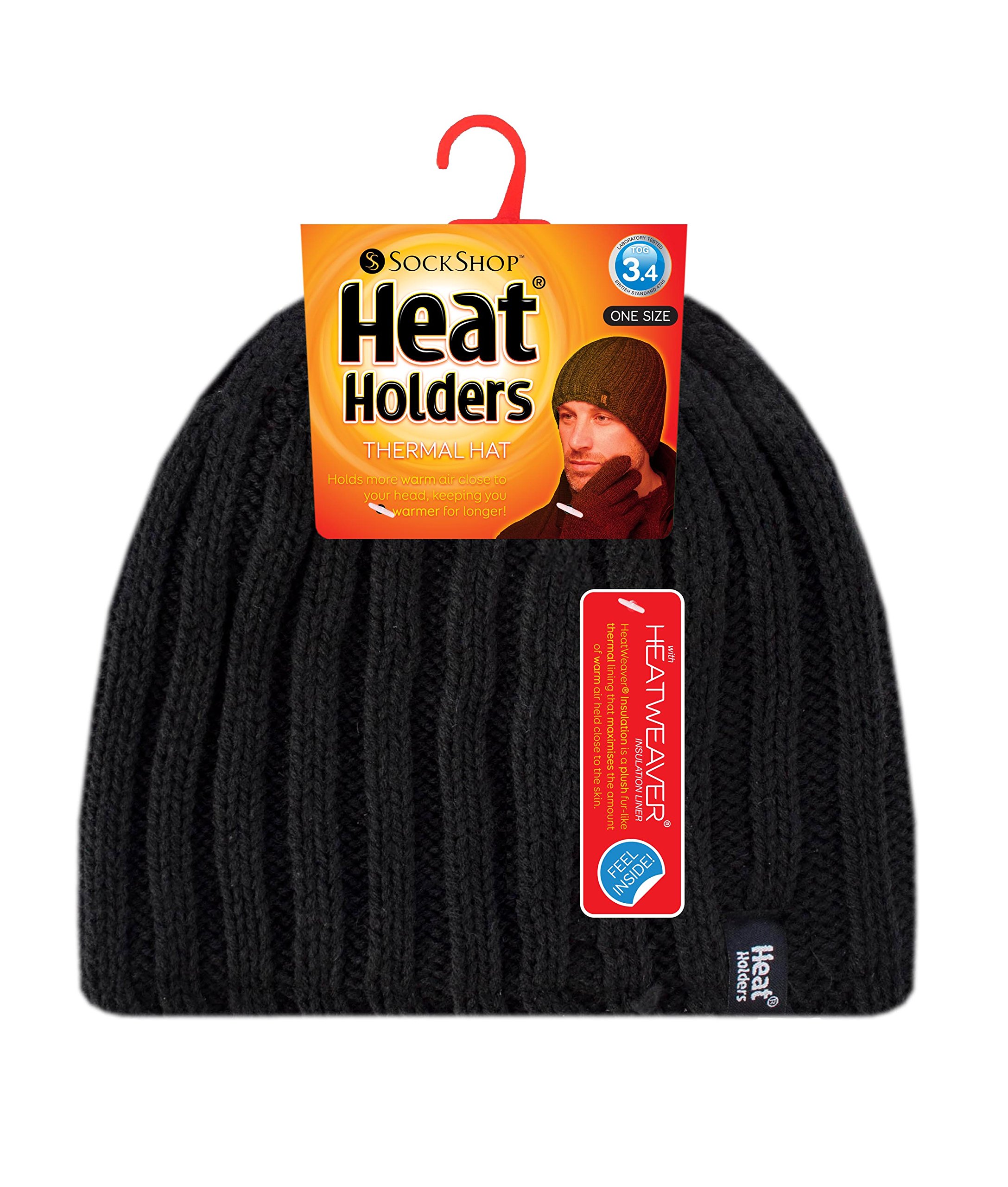 HEAT HOLDERS - Men's Thermal Winter Fleece Cable Knit Hat, Neck Warmer & Gloves Set - Cold Weather Accessories for Skiing, Snowboarding & Outdoor Activities
