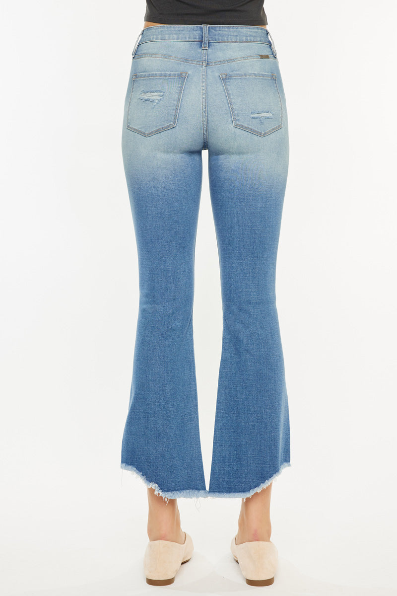 Lenny Essentials High Rise Cropped Jeans for Women - Stretch Denim Skinny Jeans with Comfortable Fit | Perfect for Casual Wear, Date Night & Everyday Outfits