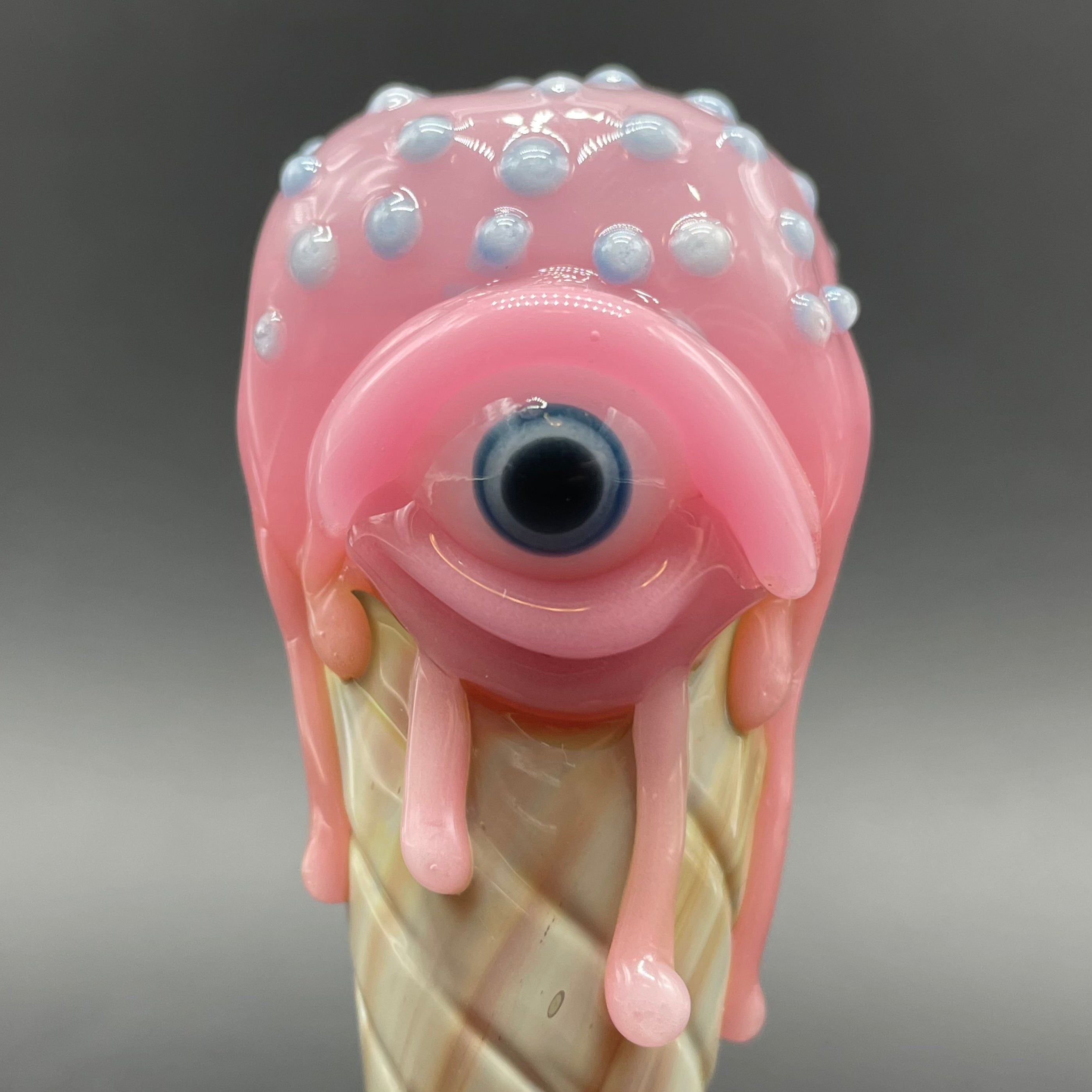 Eye Scream Cone Pendant Necklace - Fun Ice Cream Cone Jewelry for Women & Girls - Perfect for Parties, Gifts & Everyday Wear