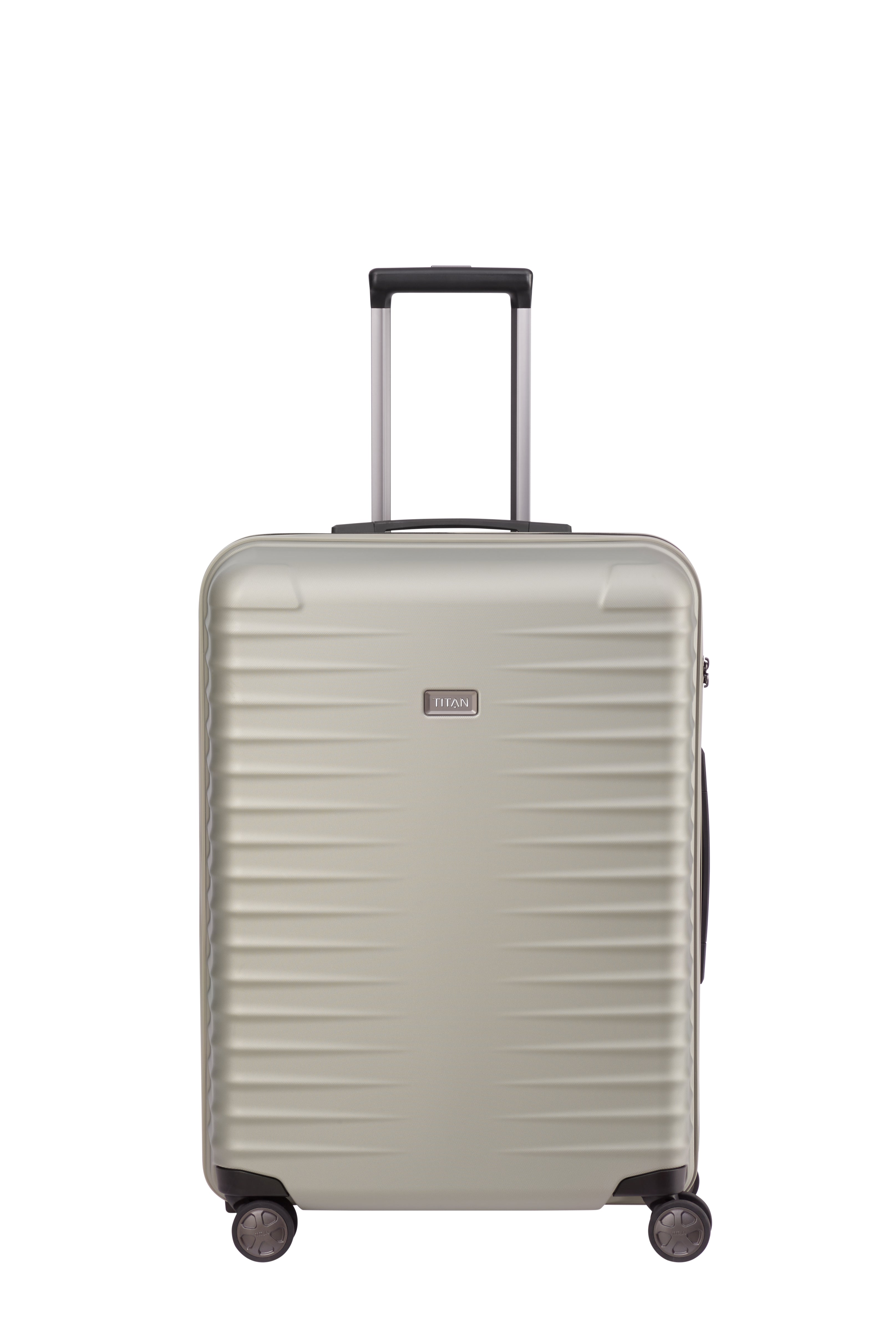 Titan LITRON Trolley M Medium Luggage - Lightweight Expandable Carry-On Suitcase for Travel, Business Trips & Weekend Getaways | Durable Spinner Wheels & TSA Lock
