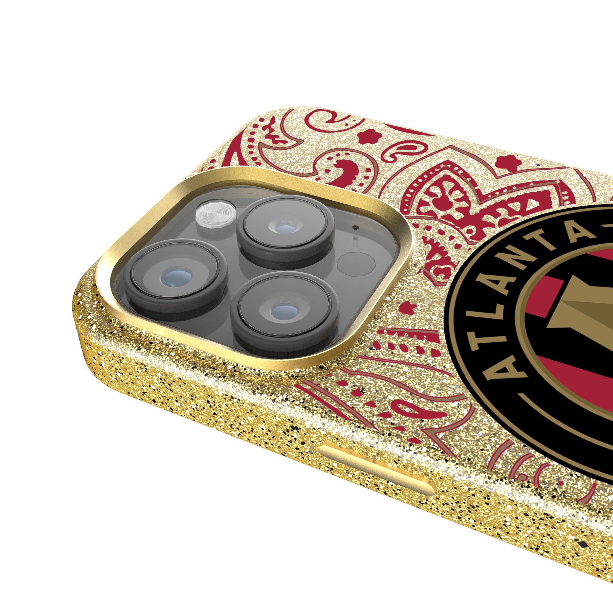 Atlanta United FC Paisley Bling Phone Case - Stylish Glitter Cover for iPhone & Samsung | Perfect for Soccer Fans & Game Days