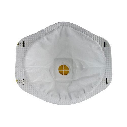 3M 8511 N95 Particulate Respirator with Cool Flow Exhalation Valve - Box of 10 Masks for Dust, Pollen & Airborne Particles - Ideal for Construction, Woodworking & DIY Projects