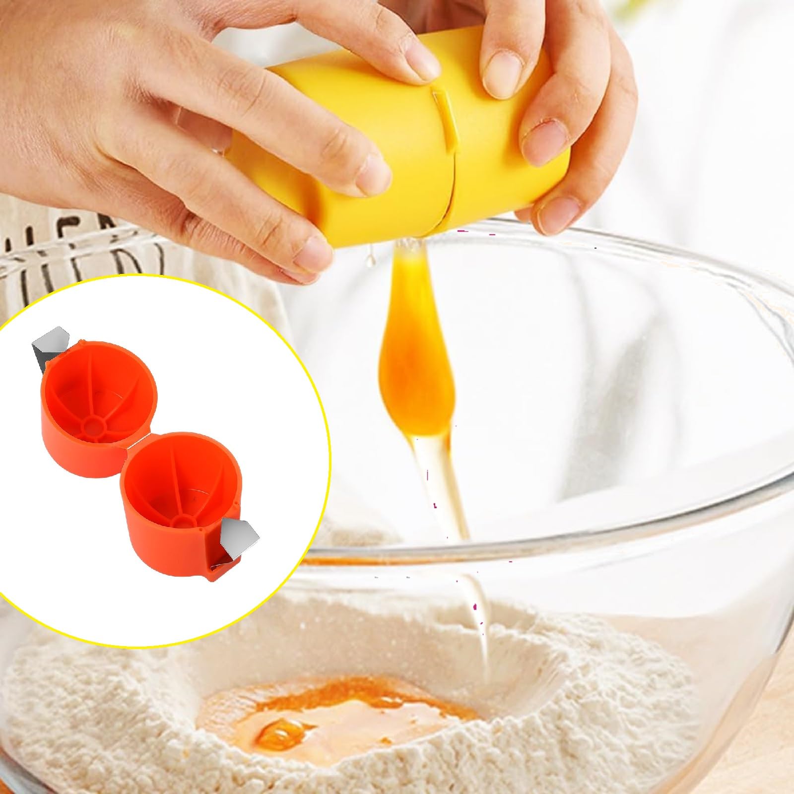 Premium Egg Shell Opener & Cracker Tool - Easy Raw & Hard Boiled Egg Opener - Safe Kitchen Gadget for Perfect Eggs (2-Piece Set A+C) - Ideal for Breakfast, Baking & Meal Prep