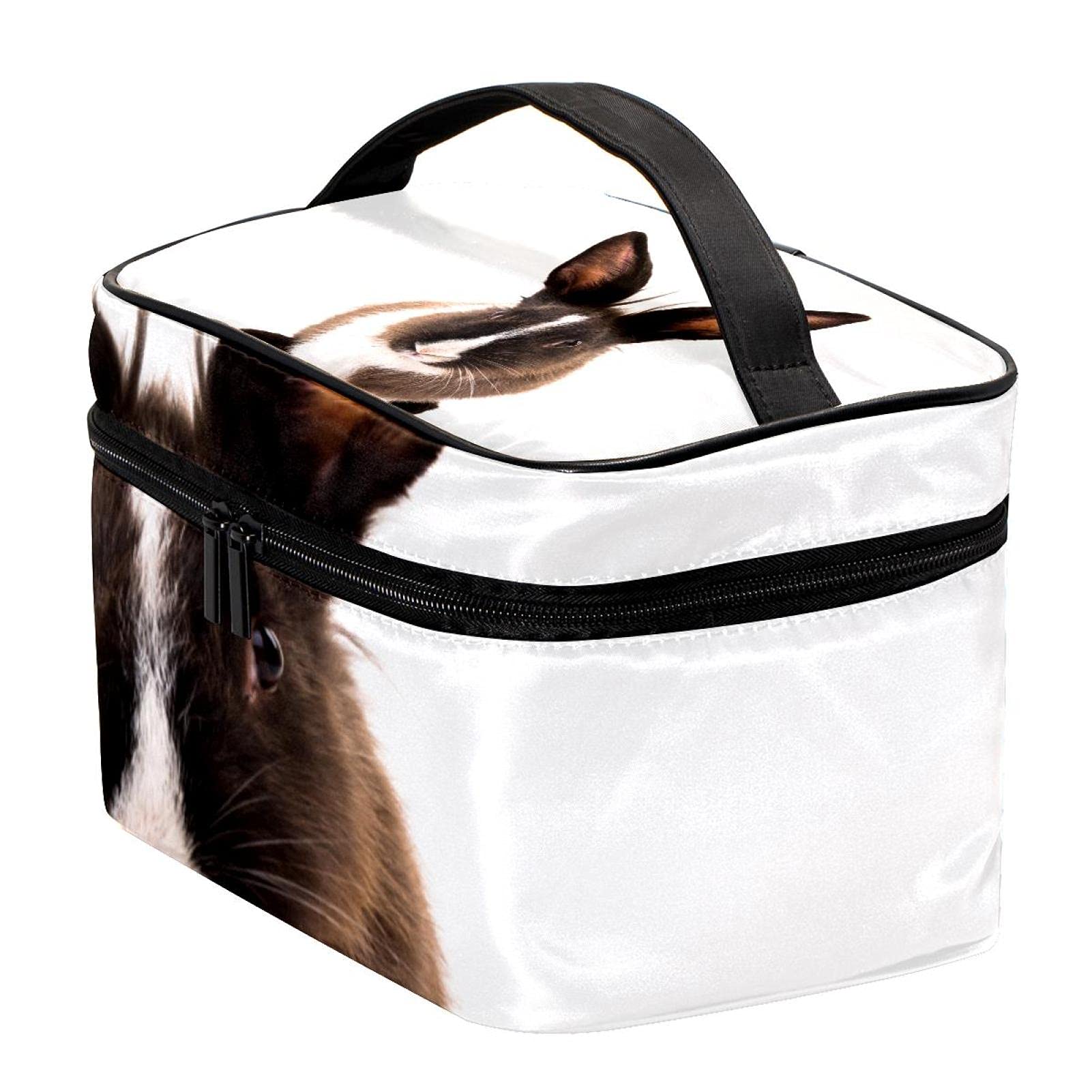 Cute Rabbit Cosmetic Bag for Women - Large Travel Makeup Organizer with Zipper, Perfect for Girls' Toiletries & Travel Essentials
