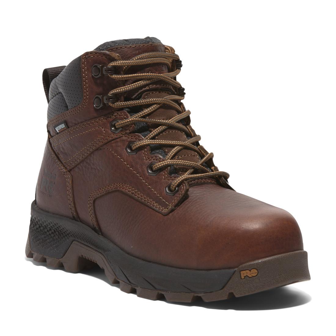 Titan EV Women's Waterproof Composite Toe Insulated Work Boots – Coffee Brown | Winter Safety Boots for Construction, Warehouse & Outdoor Work