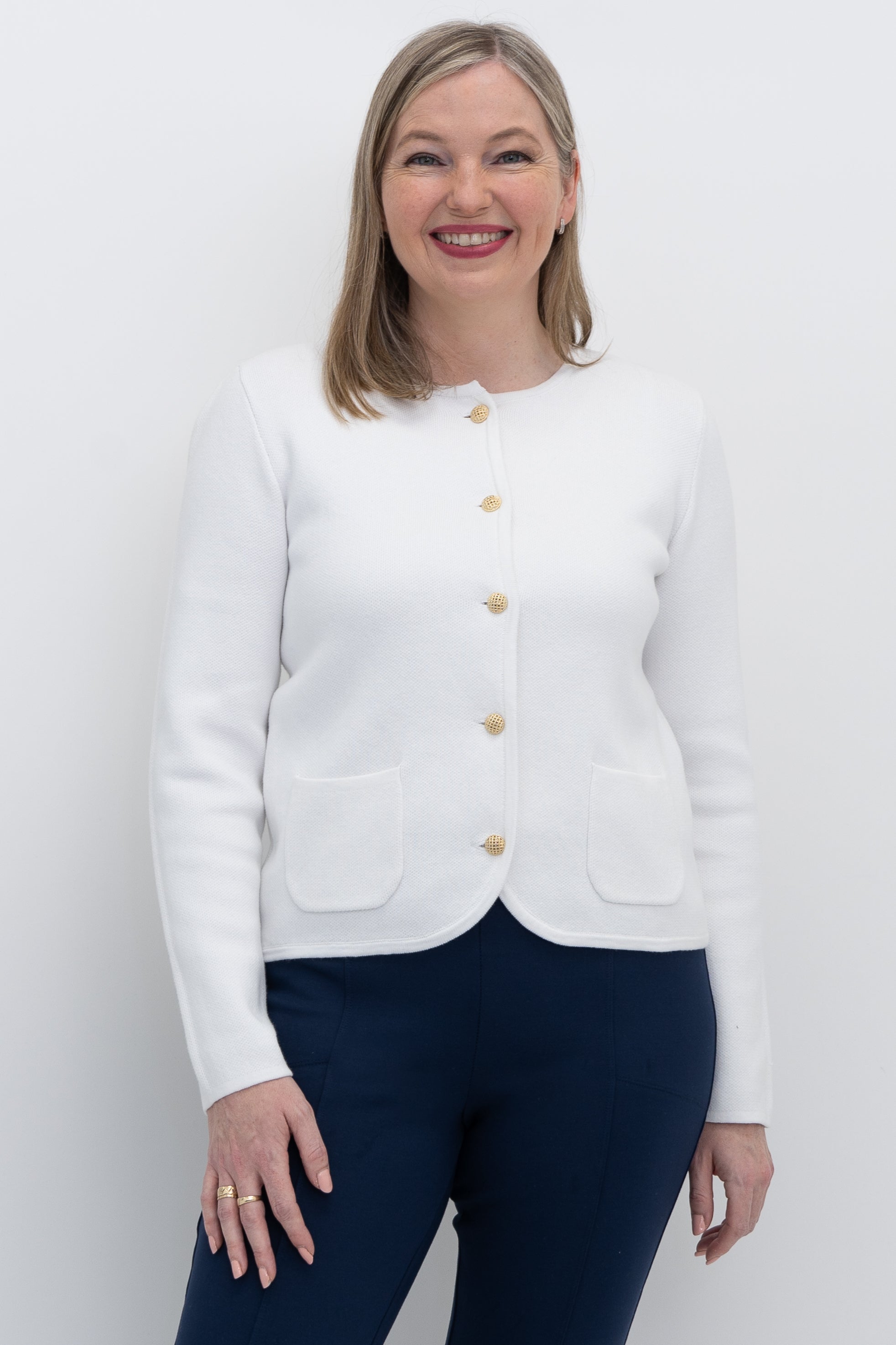 Amira Women's Cotton Sweater - Soft & Comfortable White Pullover for Casual Wear & Layering | Perfect for Fall & Winter Outfits
