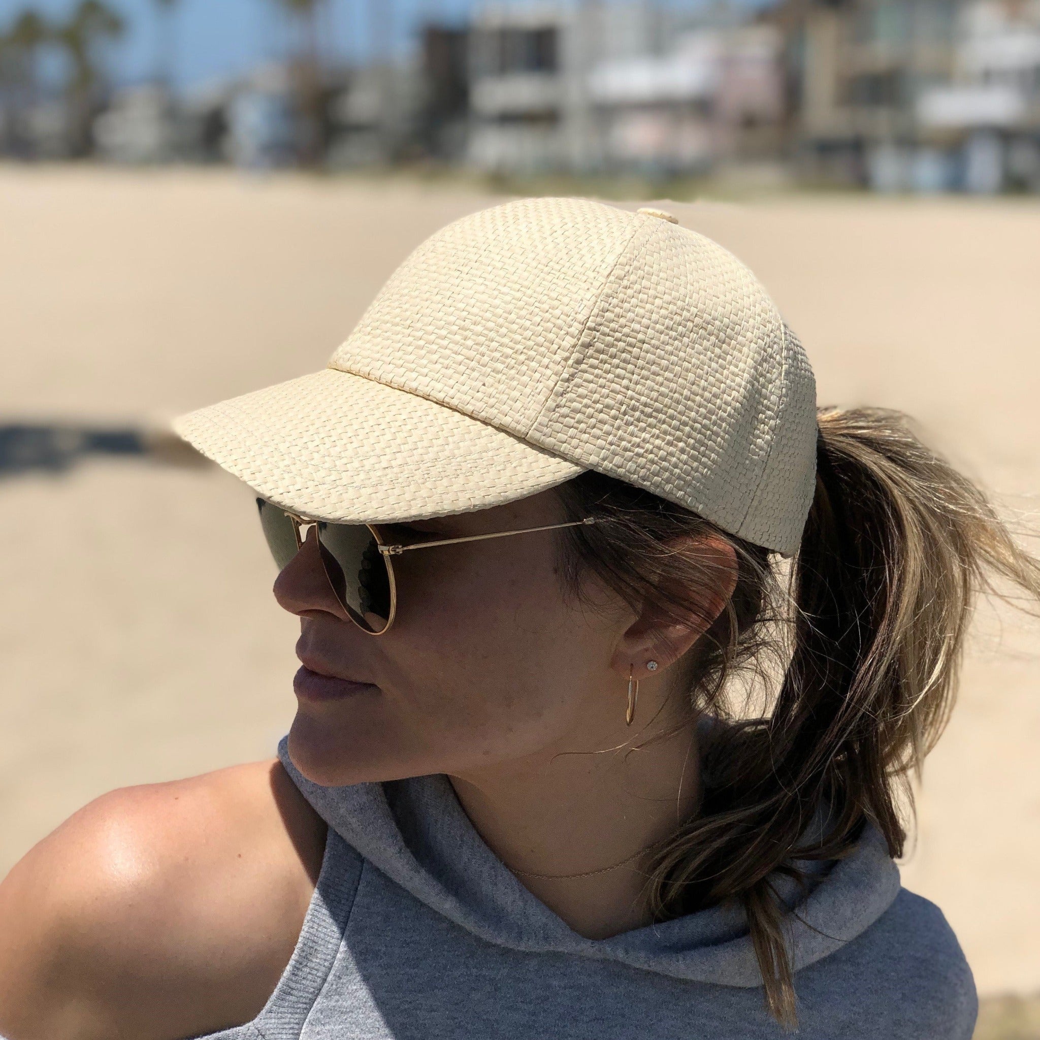 Stylish Natural Beach Cap for Men & Women - Perfect for Sun Protection, Outdoor Activities, and Summer Vacations