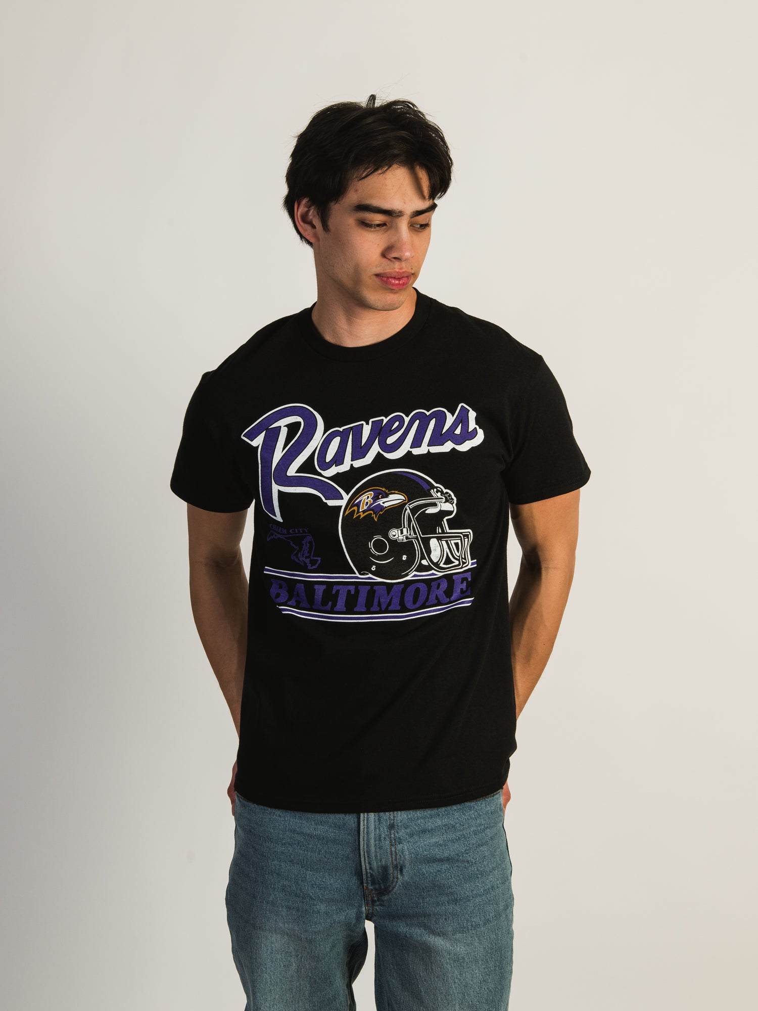 47 Baltimore Ravens Fly By T-Shirt - Official NFL Football Fan Apparel for Men & Women - Perfect for Game Day, Tailgating & Casual Wear