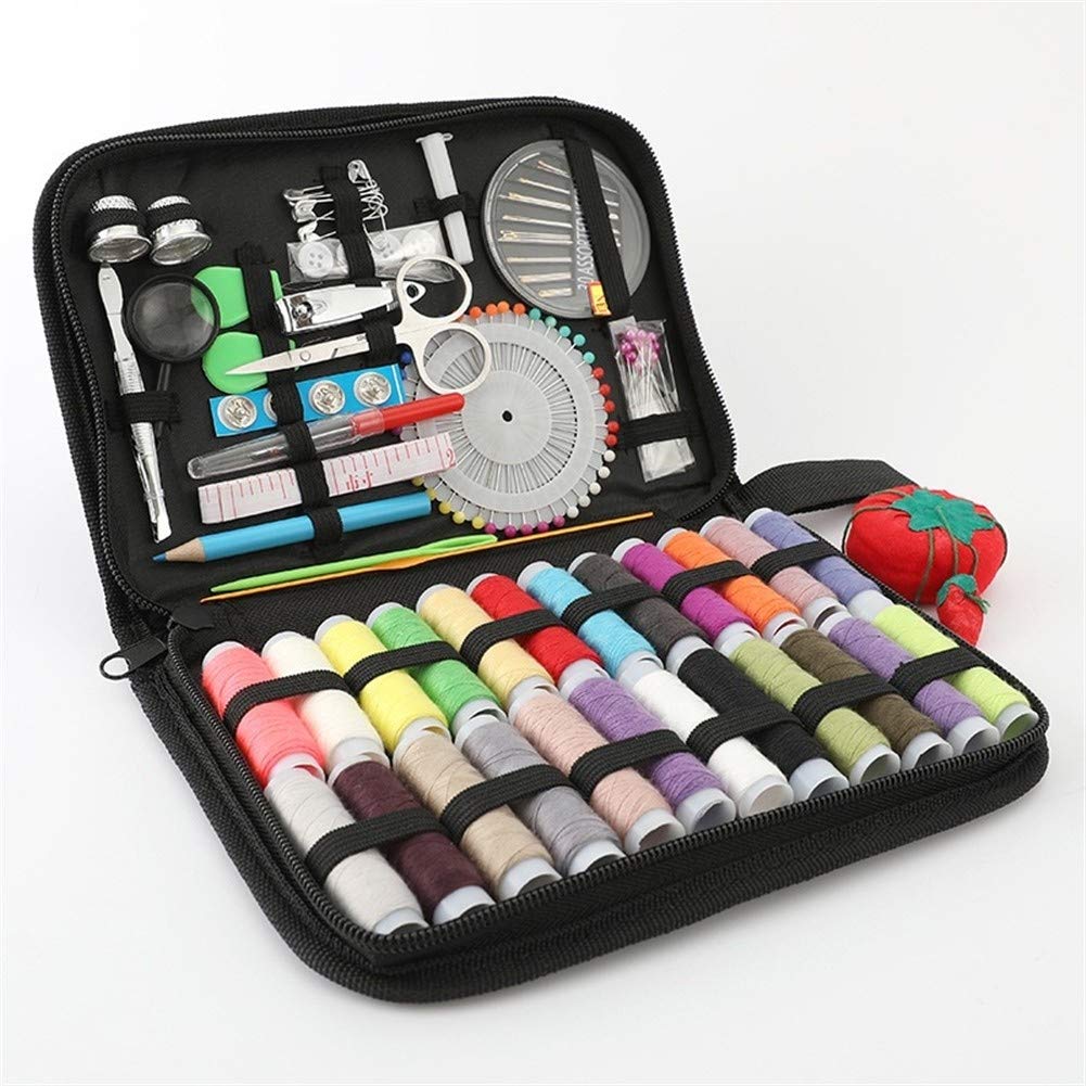 Portable Mini Cordless Electric Handheld Sewing Machine with 132-Piece Needlework Kit - Quick Clothes Repair & Fabric Mending Tool for DIY Crafts, Travel, Camping - Perfect for On-the-Go Fixes, Outdoor Adventures, Home DIY Projects - Ideal for Travel Sewing Kits, Camping Gear Repair, Home Mending & Crafting Hobbies - Great Gift for Sewing Enthusiasts, Emergency Repairs & Quick Fixes at Home, Office or Dorm
