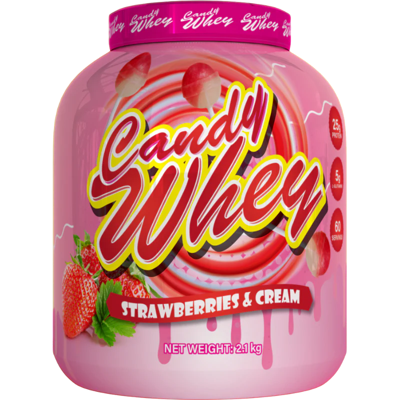 Premium Candy Whey Protein Powder 2.1kg (4.63 lbs) - Delicious Vanilla & Chocolate Flavors for Muscle Recovery & Post-Workout Shakes - Ideal for Gym, Fitness & Bodybuilding Enthusiasts