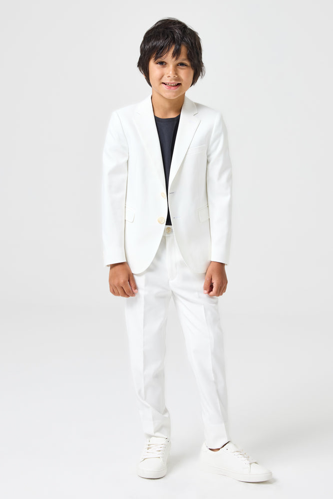 Jimi 2 Piece Suit for Men - White Stretch Slim Fit Business Suit | Perfect for Office, Weddings & Formal Events