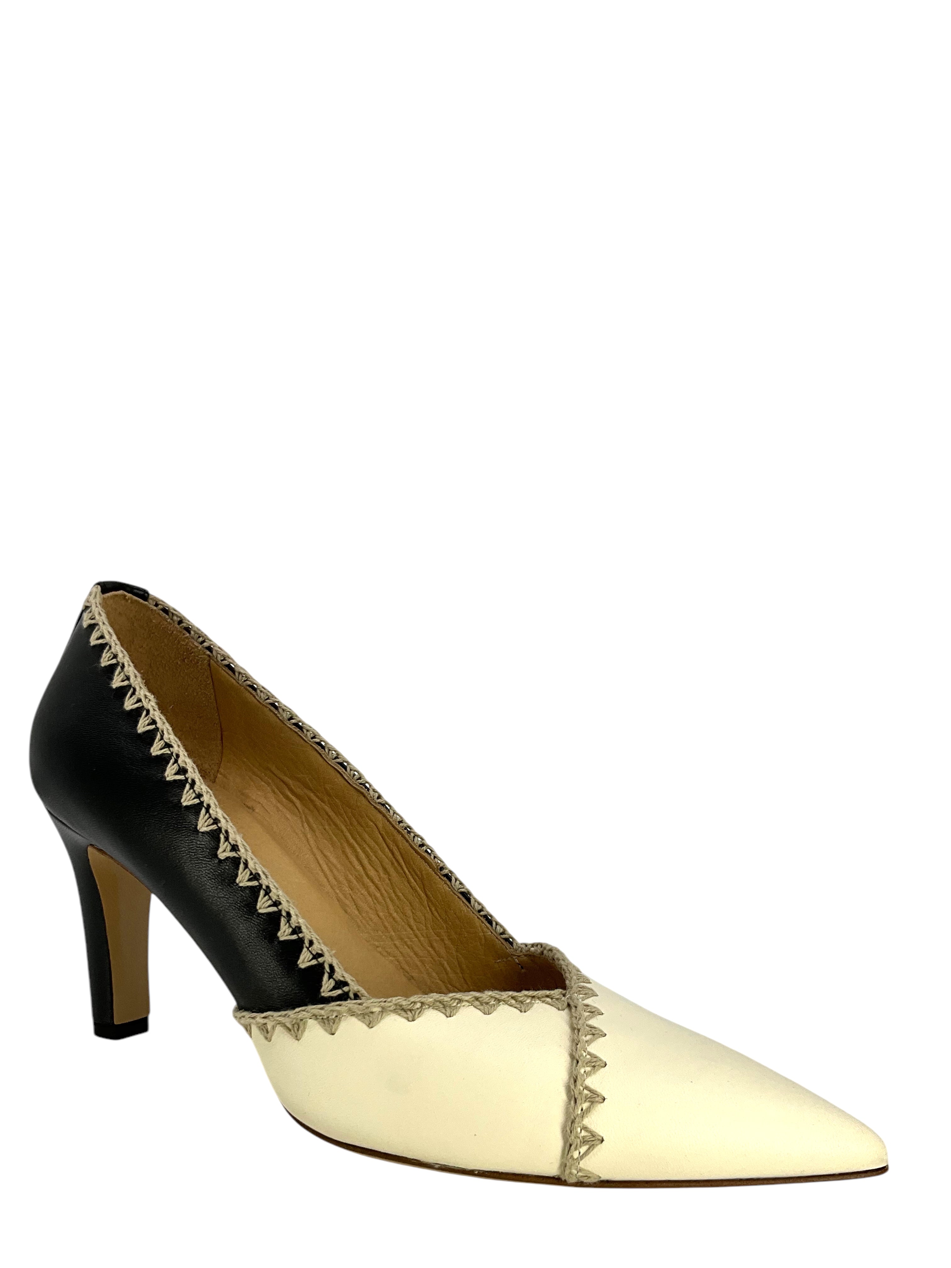 Gabriela Hearst Women's Aster Pumps Size 7.5 - Luxury Leather Pointed Toe Heels for Work, Party & Special Occasions