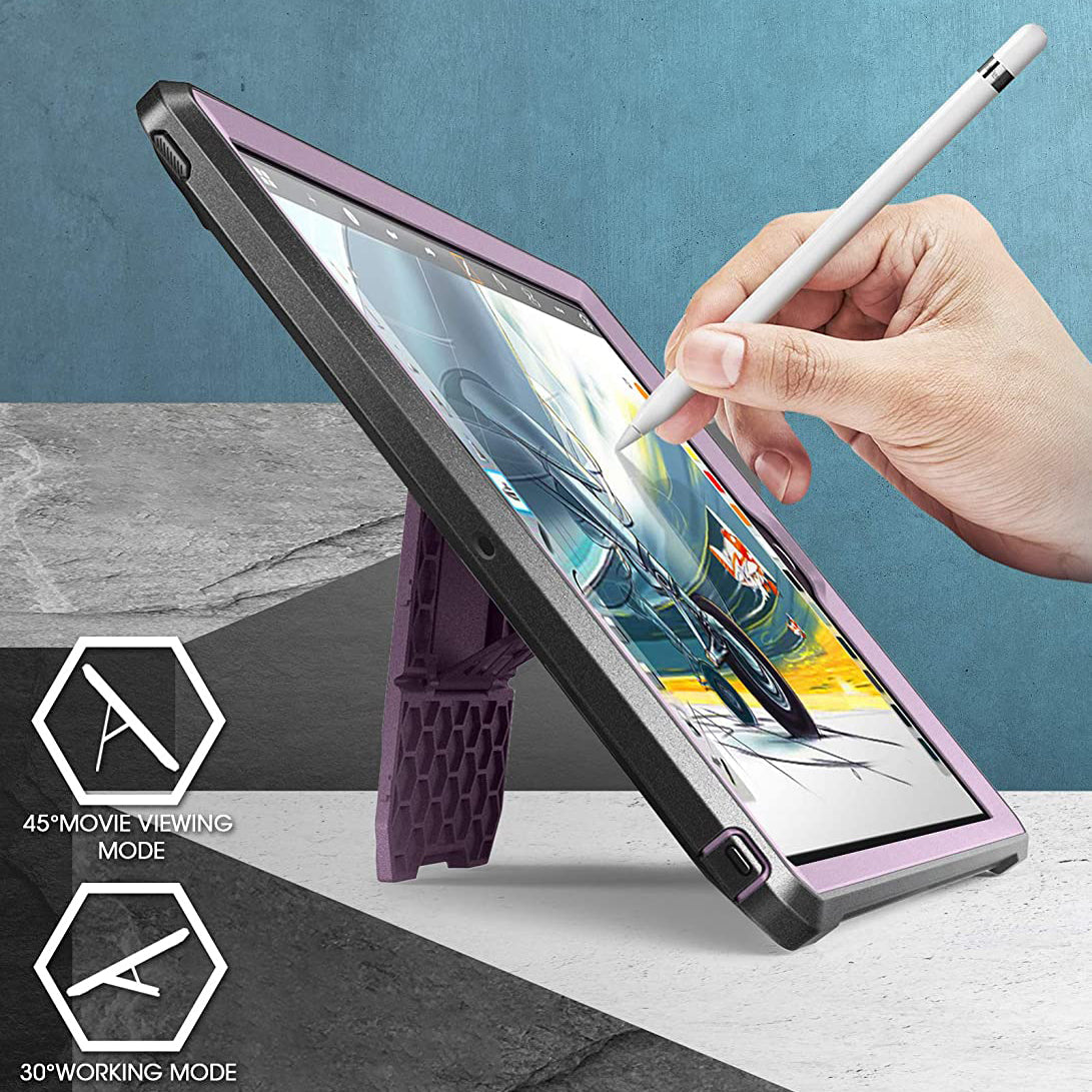 10.2 Inch iPad Unicorn Beetle PRO Rugged Case - Shockproof & Drop Protection - Metallic Purple - Perfect for Outdoor, Construction & Extreme Sports Use