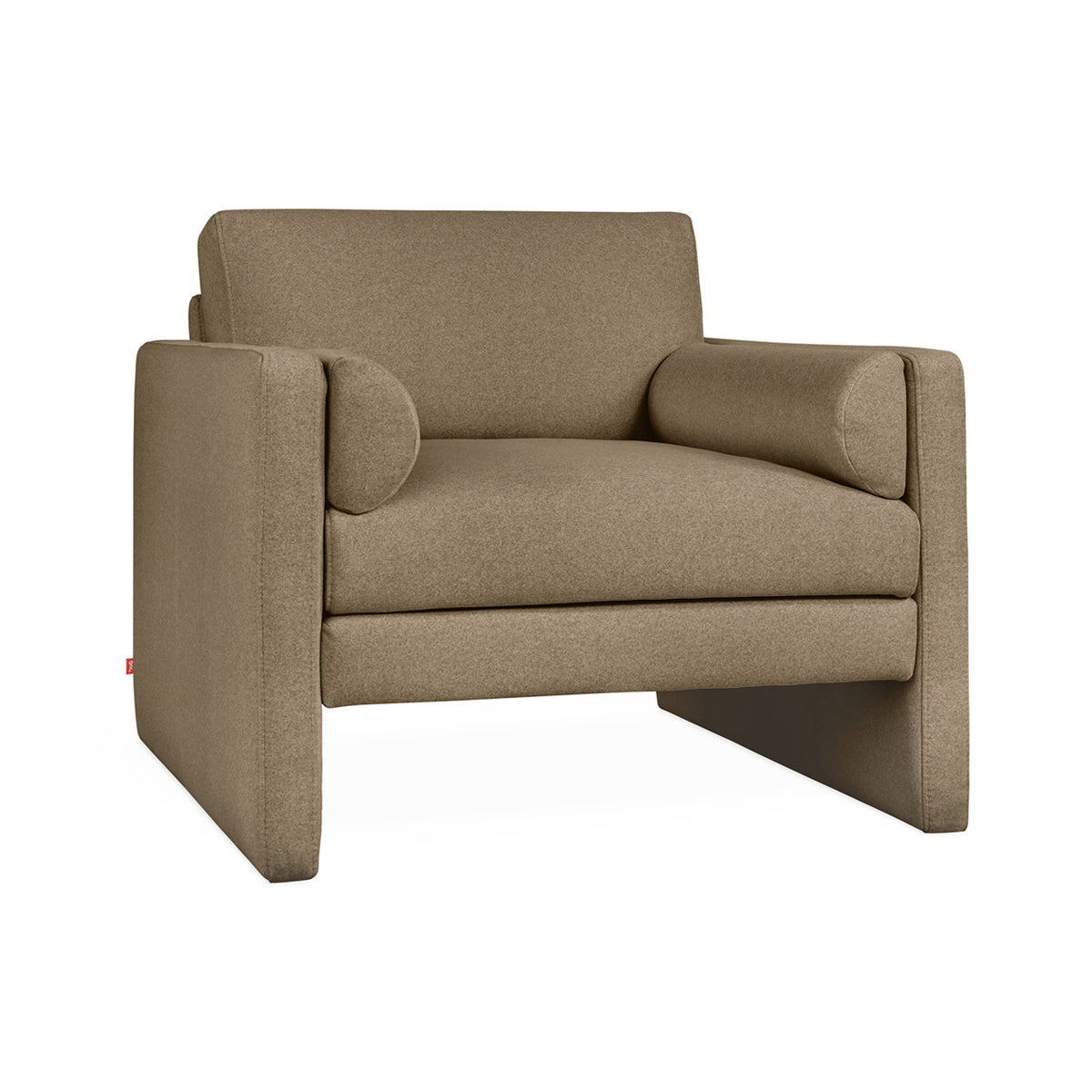 M Co Living Laurel Armchair - Modern Accent Chair for Living Room, Bedroom & Office - Comfortable Upholstered Armchair with Wooden Legs - Perfect for Reading, Relaxing & Home Decor