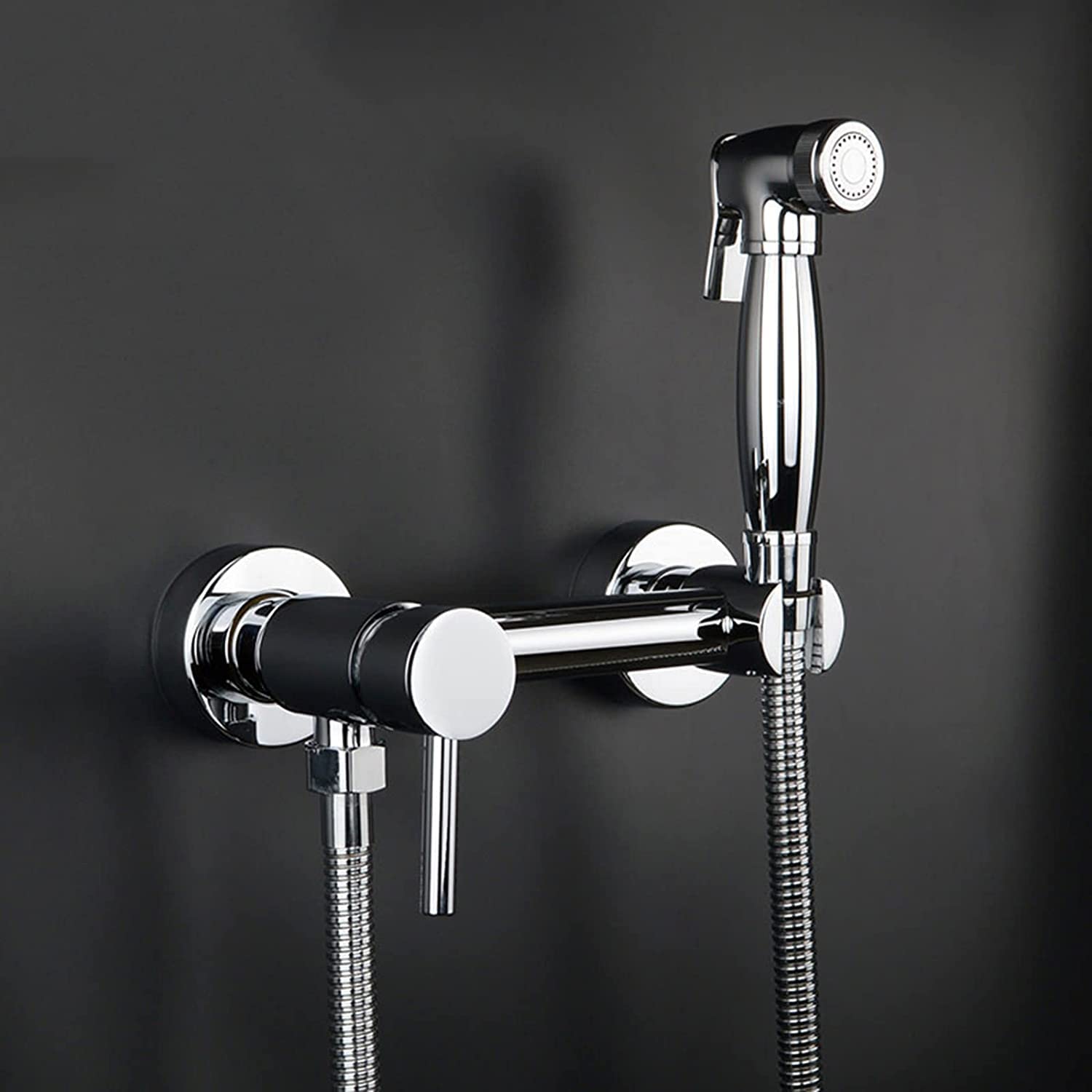**Brass Handheld Bidet Sprayer for Toilet - Hot & Cold Water Portable Faucet with 1.5m Hose - Perfect for Feminine Hygiene, Baby Cloth Diaper Cleaning, Pet Washing & Bathroom Use**