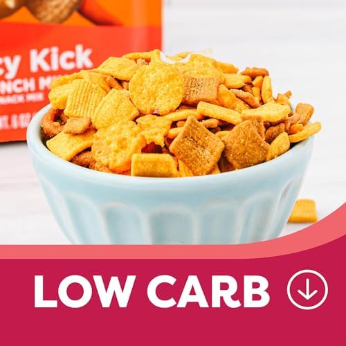 Catalina Crunch Spicy Kick High Fiber Protein Snack Mix - Low Carb, Keto Friendly, Gluten Free | Healthy On-The-Go Snacks for Work, Gym & Travel | Pack of 3