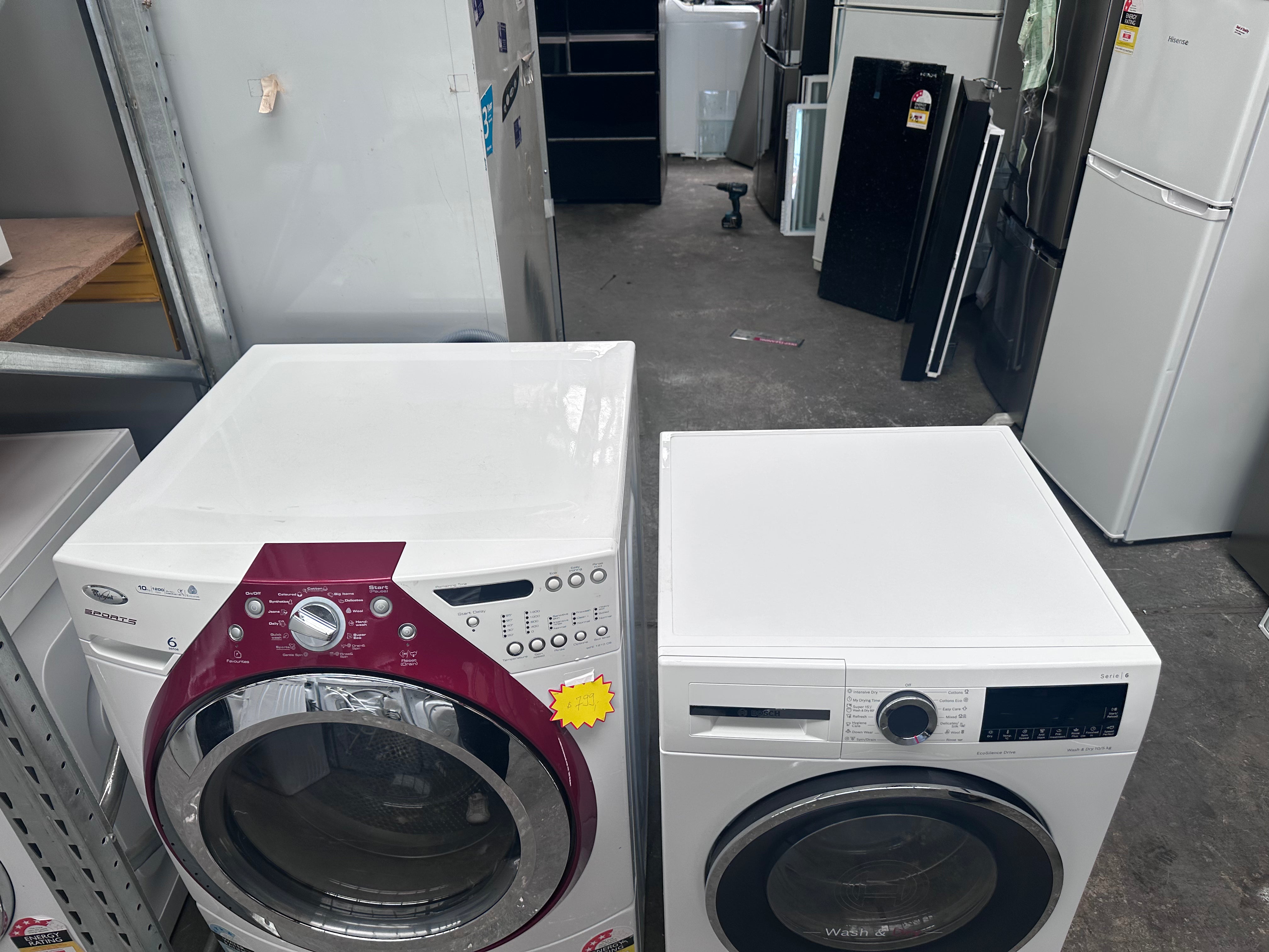 Whirlpool 10kg Front Load Washing Machine | Energy Efficient | German Made | Refurbished | Large Capacity | Perfect for Apartments & Small Laundry Rooms