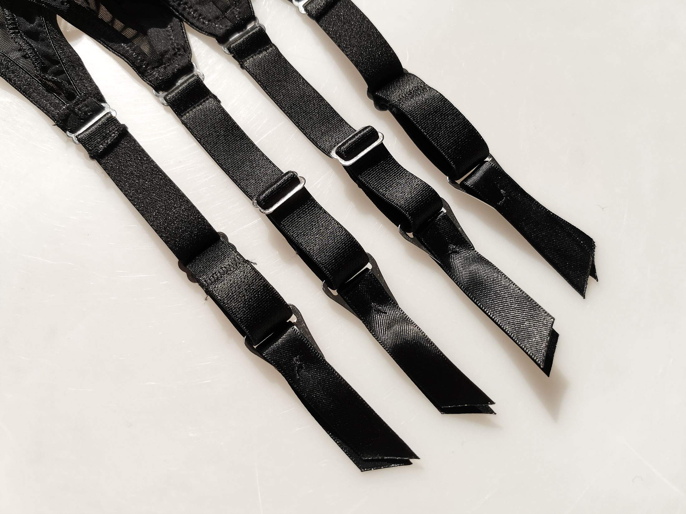 Hedy&Vivian Women's Lace Garter Belt with Metal Clips - Adjustable Stocking Holders for Thigh Highs, Sexy Lingerie Accessory GB005 | Perfect for Bridal, Boudoir & Special Occasion Wear