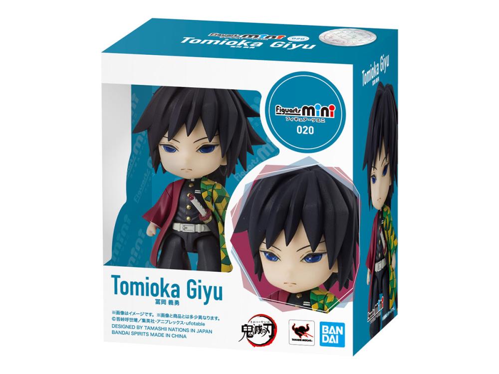 Bandai Figuarts Mini #020 Demon Slayer Kimetsu no Yaiba Tomioka Giyu Action Figure - Collectible Anime Toy for Fans, Perfect for Display & Gifts