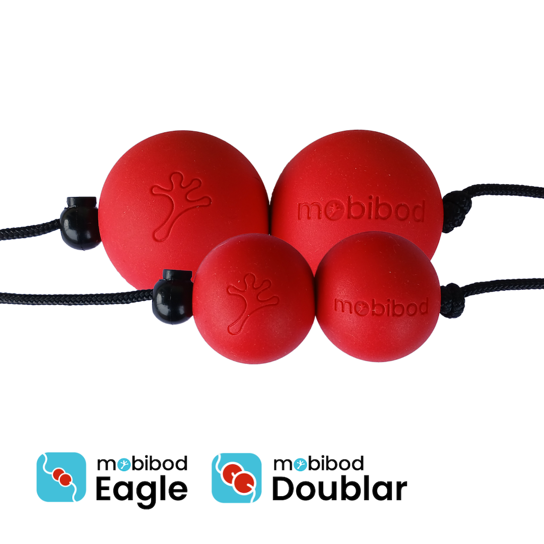 Mobibod Eagle Massage Tool with 4.5cm Balls - Deep Tissue Muscle Relaxation for Back, Neck & Shoulder Pain Relief - Perfect for Home & Office Use