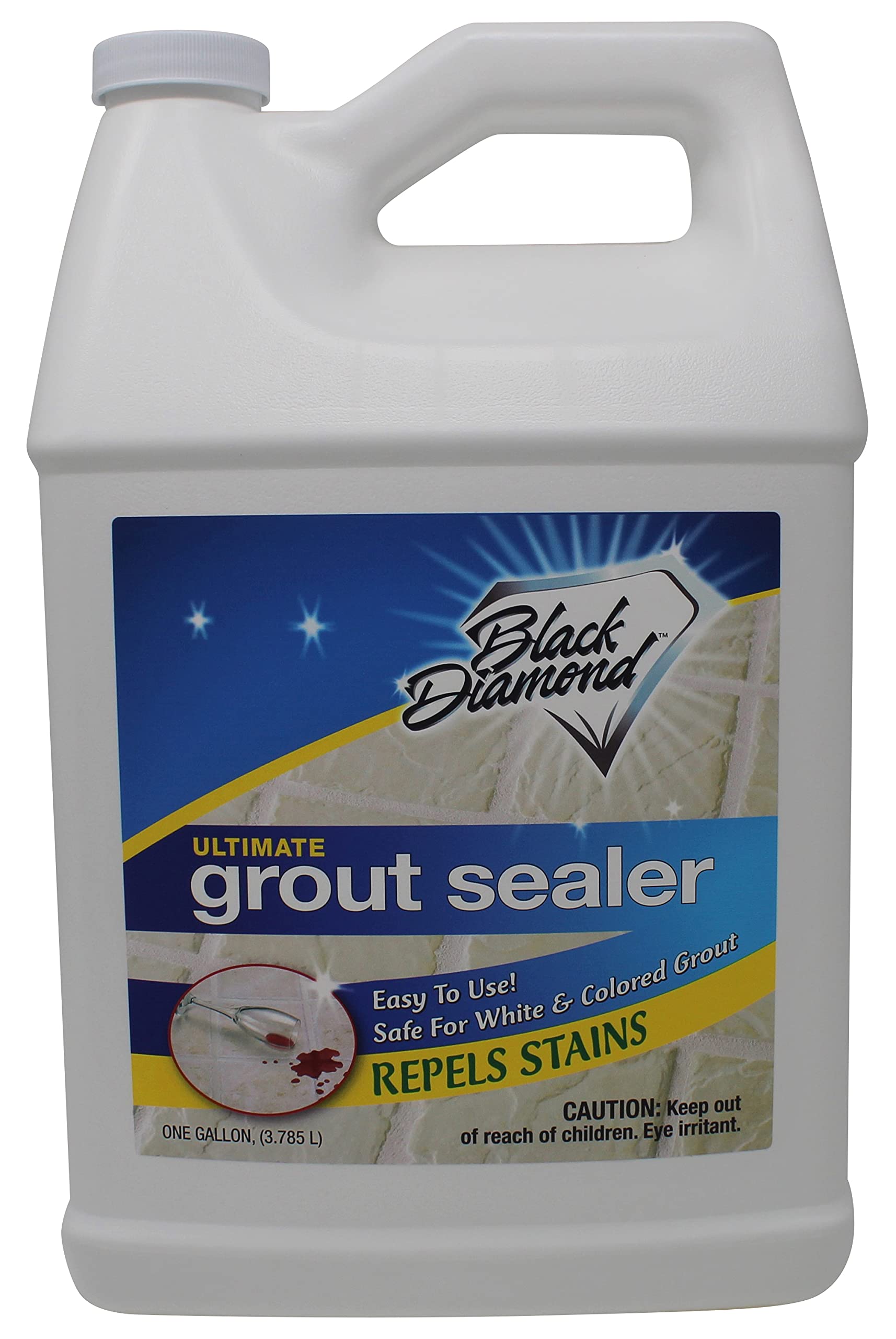 Black Diamond Stoneworks Ultimate Grout Sealer – Premium Stain & Waterproof Protector for Tile, Marble, Floors, Showers & Countertops – Long-Lasting Protection for Bathrooms, Kitchens & High-Traffic Areas