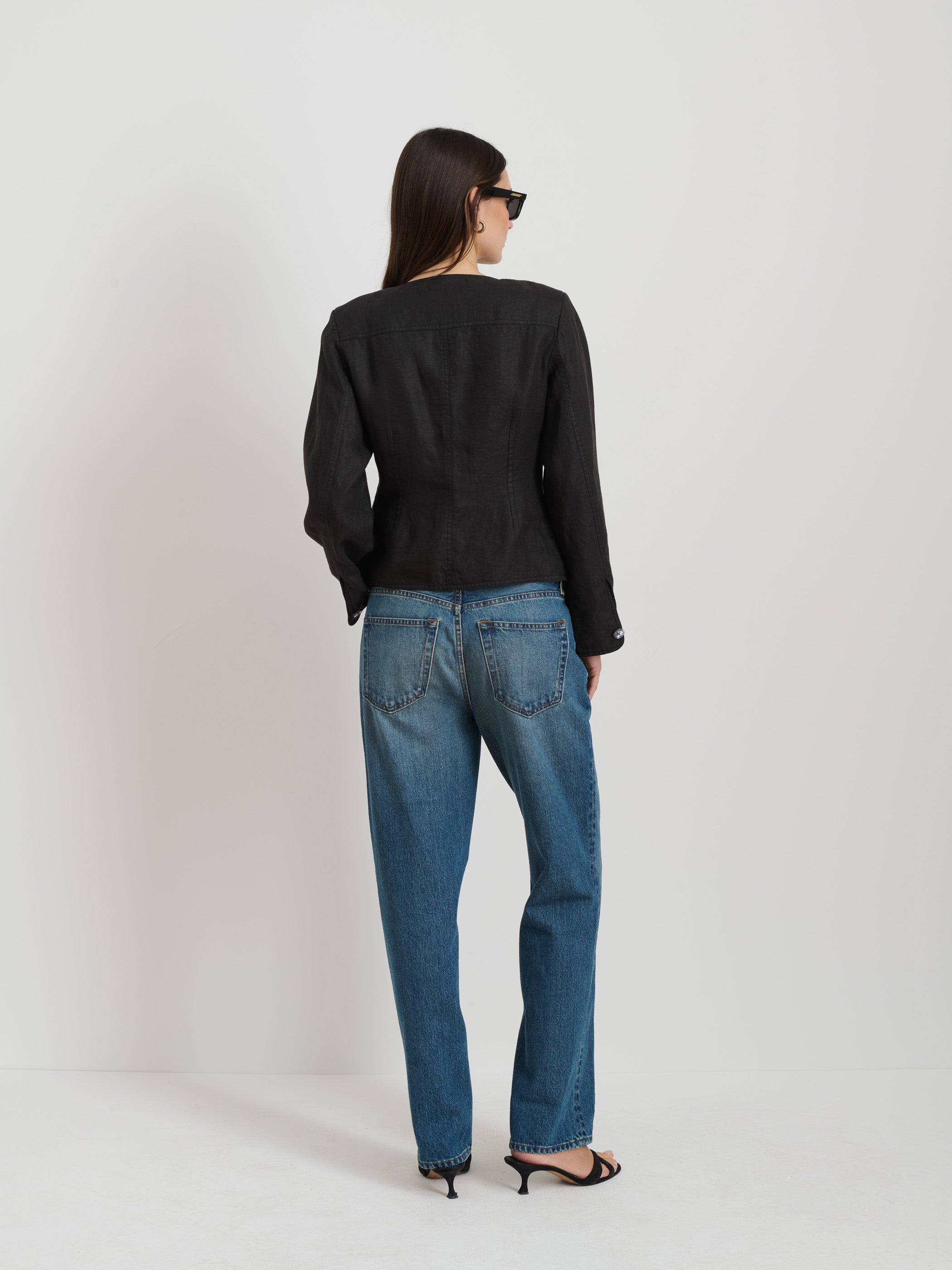 Linen Luna Jacket for Women - Lightweight Summer Blazer for Casual & Office Wear | Perfect for Travel, Work, and Outdoor Activities
