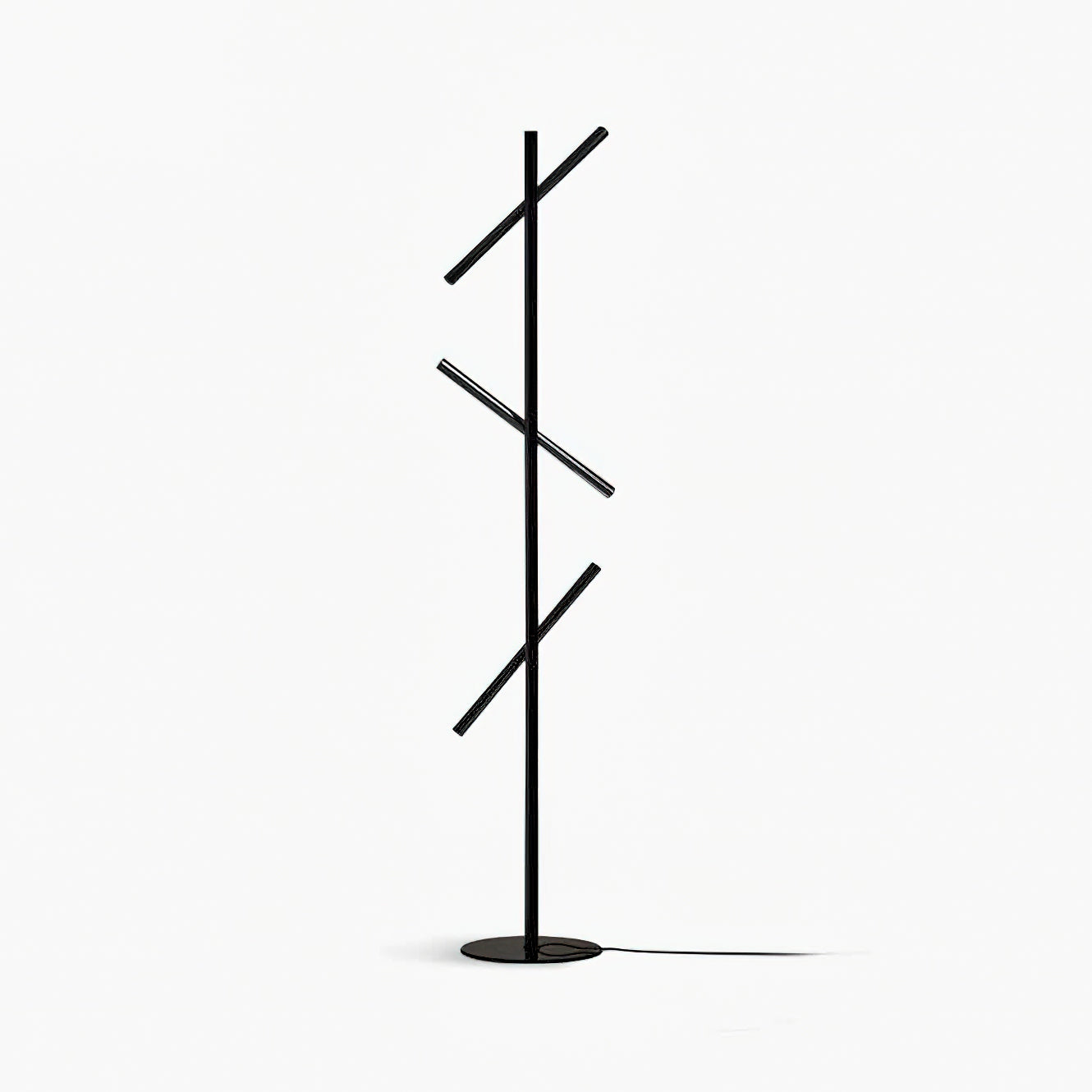 Modern Cross Turn Adjustable Floor Lamp for Living Room - Stylish Reading Light with Flexible Gooseneck, Perfect for Bedroom, Office & Study