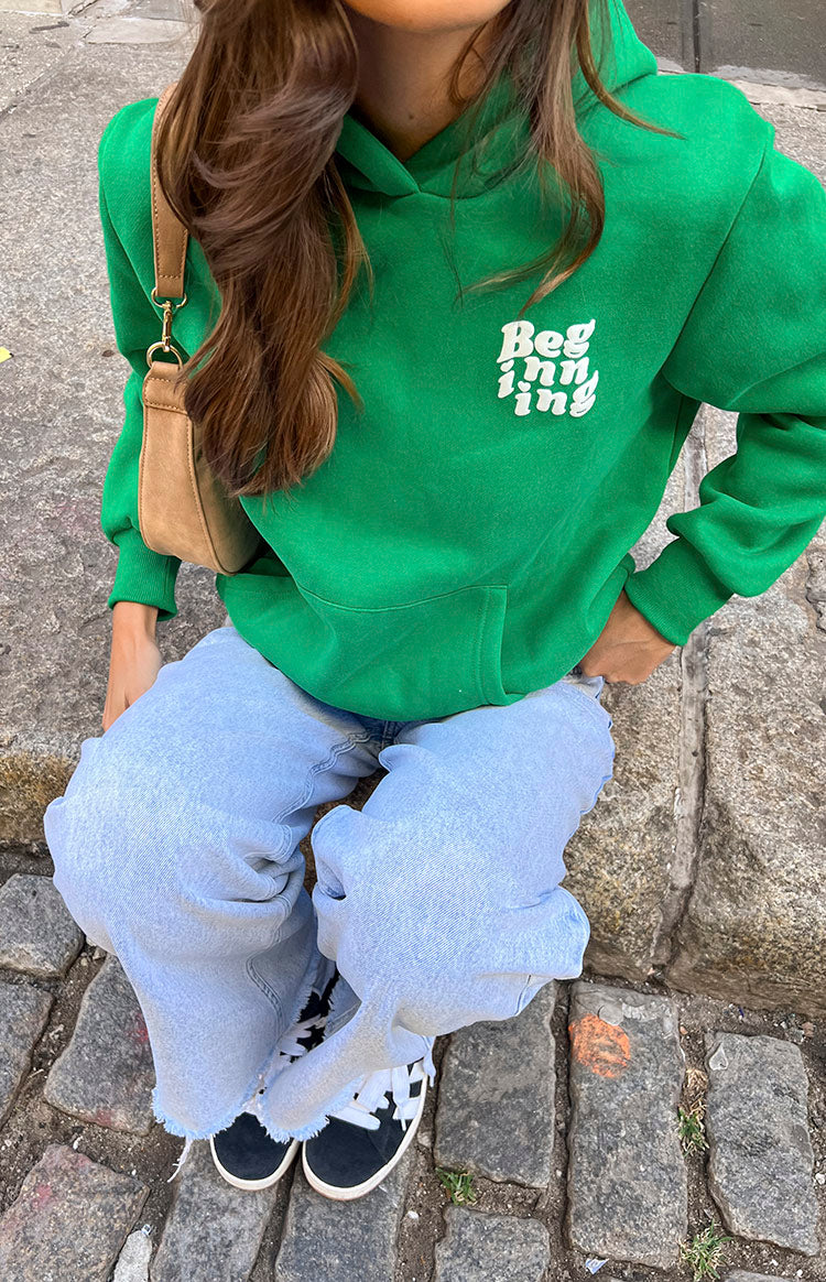 Cozy Green Snuggle Bubble Hoodie for Women & Men - Soft Fleece Pullover with Pockets - Perfect for Loungewear, Casual Outfits & Cold Weather