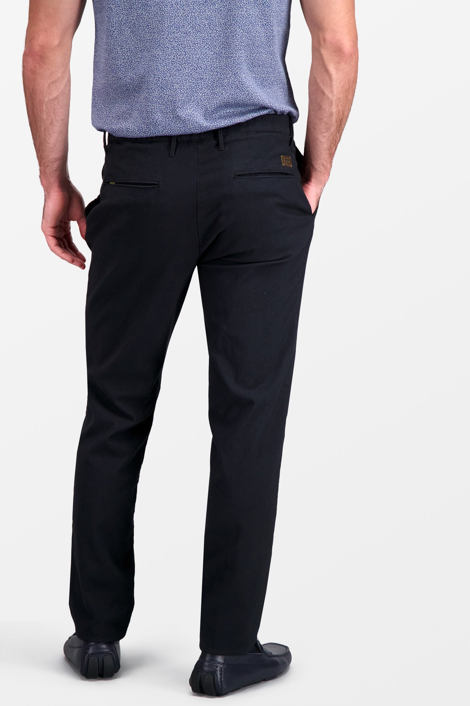 Incotex Black Dress Pants for Men - Premium Tailored Slim Fit Trousers for Business, Office & Formal Occasions