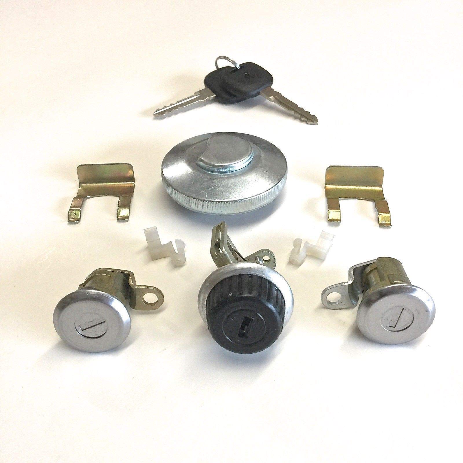 Samurai Lock Set for Driver & Passenger Doors, Glove Box & Gas Cap - Compatible with 1985-1995 Models | Secure Vehicle Accessories for Off-Roading & Classic Car Restoration