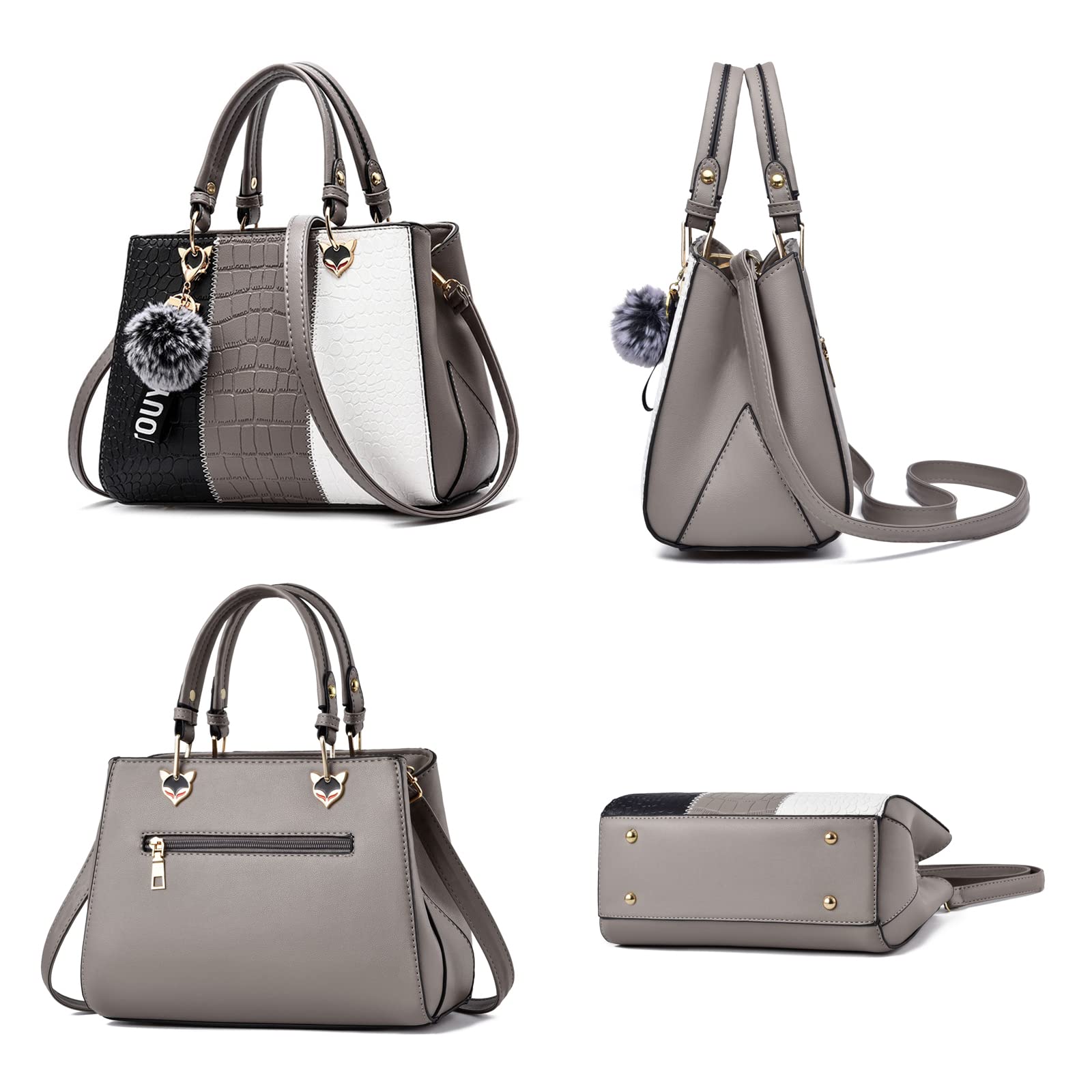 Sipobuy Wave Women's Messenger Bag - Elegant Shoulder Tote Handbag for Women, Small Size in Gray - Perfect for Work, Travel & Daily Use