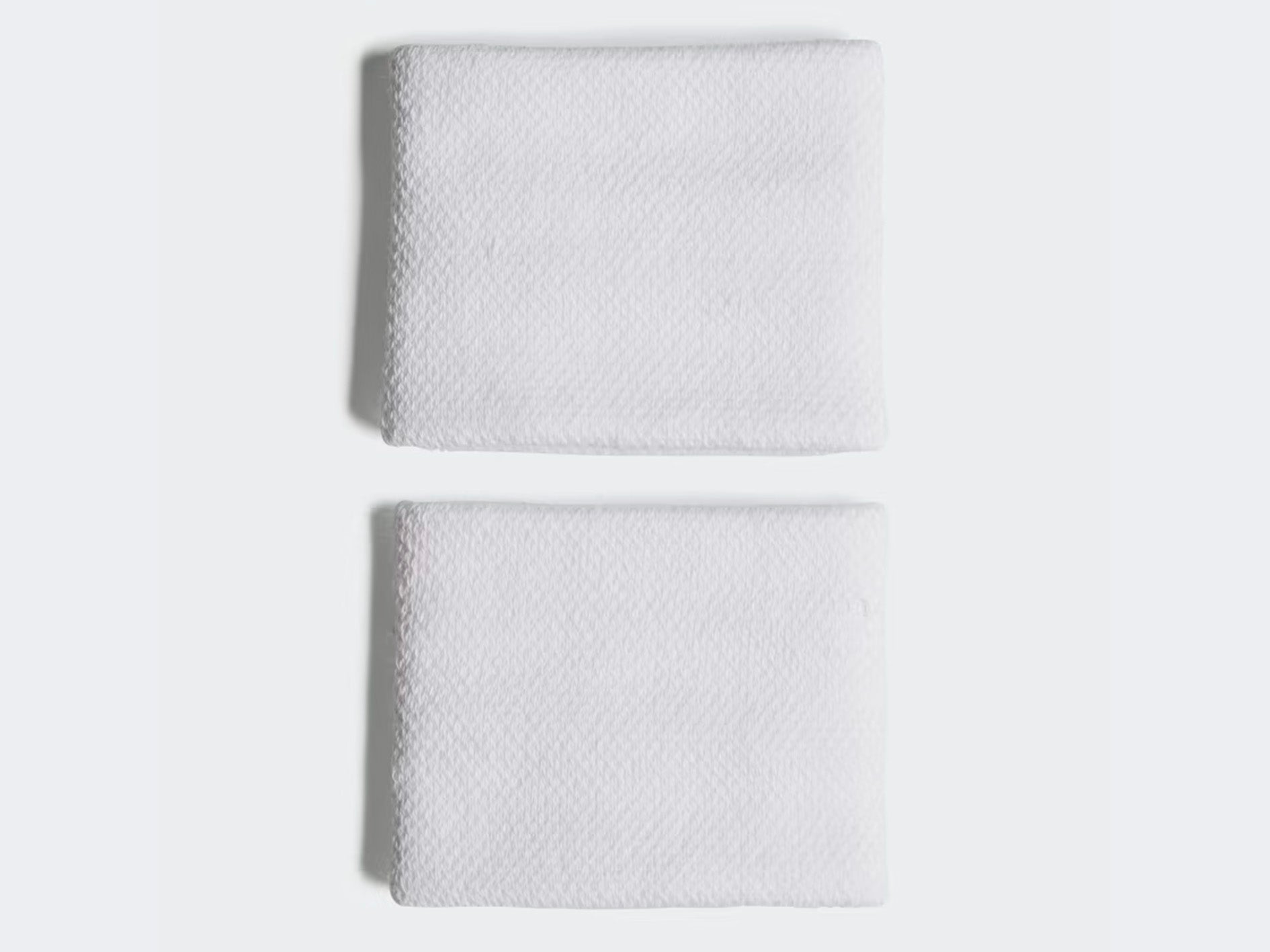 Adidas Tennis Wristbands - White OSFM Sweat Absorbing Wristbands for Men & Women - Perfect for Tennis, Basketball, Gym & Sports Training (Model: HT3910)