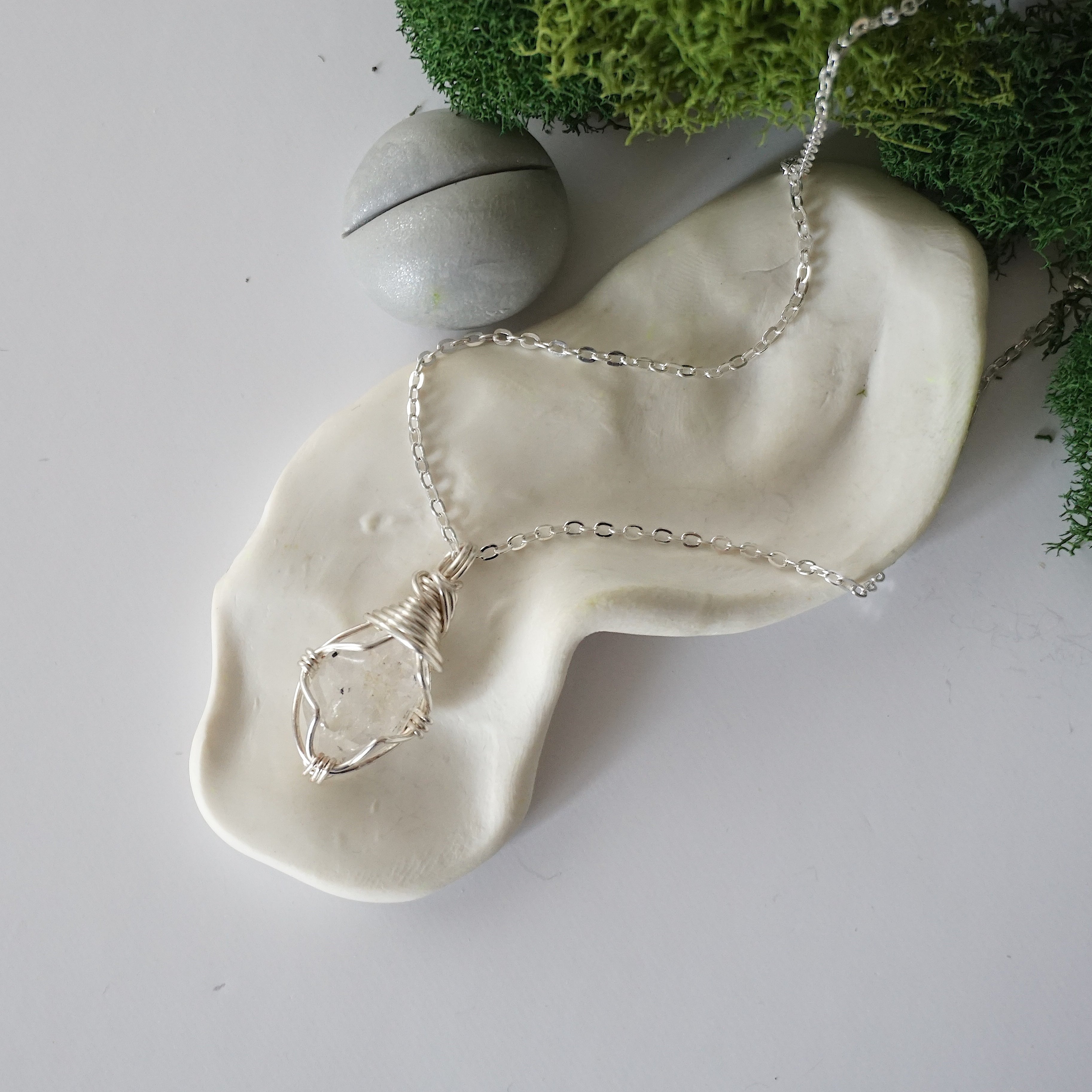 Elegant Herkimer Diamond Birthstone Necklace - Dainty Crystal Pendant for Women - Perfect Gift for Birthday, Anniversary & Special Occasions