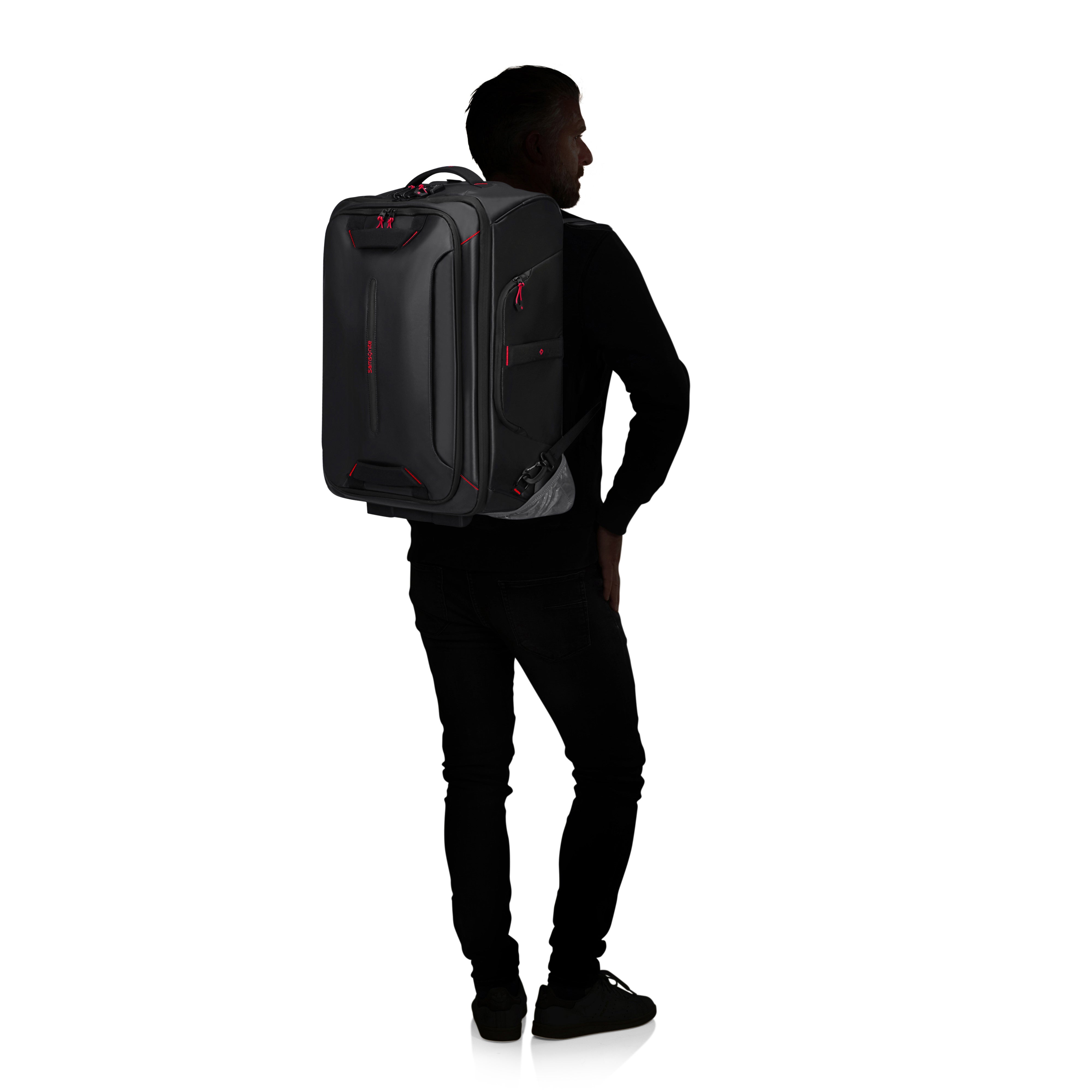 Samsonite Ecodiver 21.5 Inch Wheeled Duffle Backpack - Lightweight Carry-On Luggage for Travel, Gym & Weekend Getaways | Water-Resistant & Spacious Design