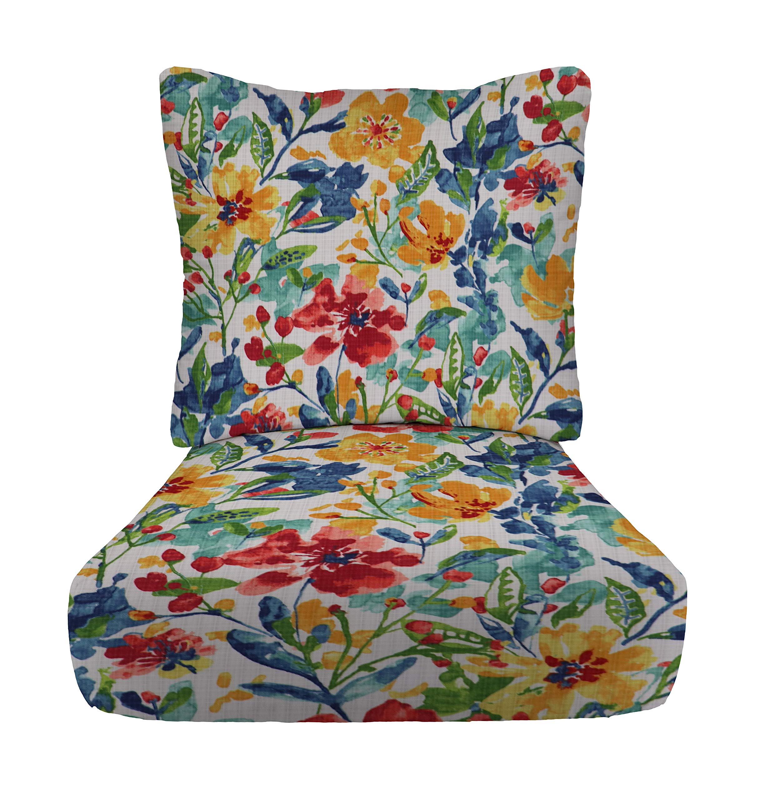 RSH DECOR: Deep Seating Cushion Set with Pillow Back - 23