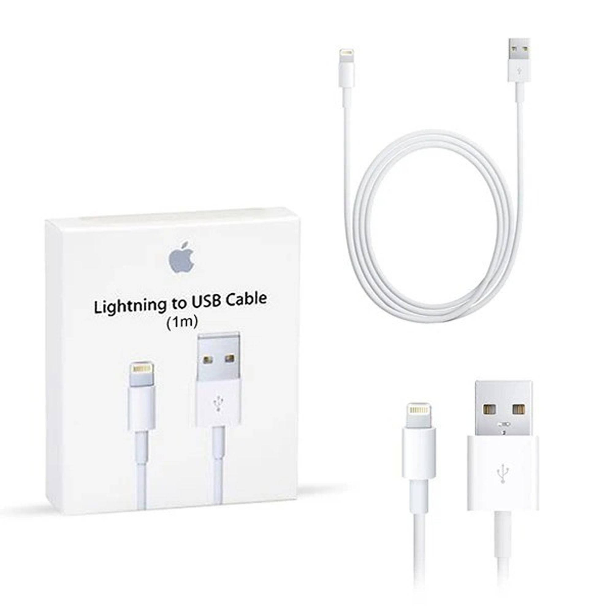 Original Apple Lightning to USB Cable (1m/3ft) - Model MD818ZM/A - Fast Charging & Data Sync for iPhone, iPad, iPod - Perfect for Home, Office & Travel Use