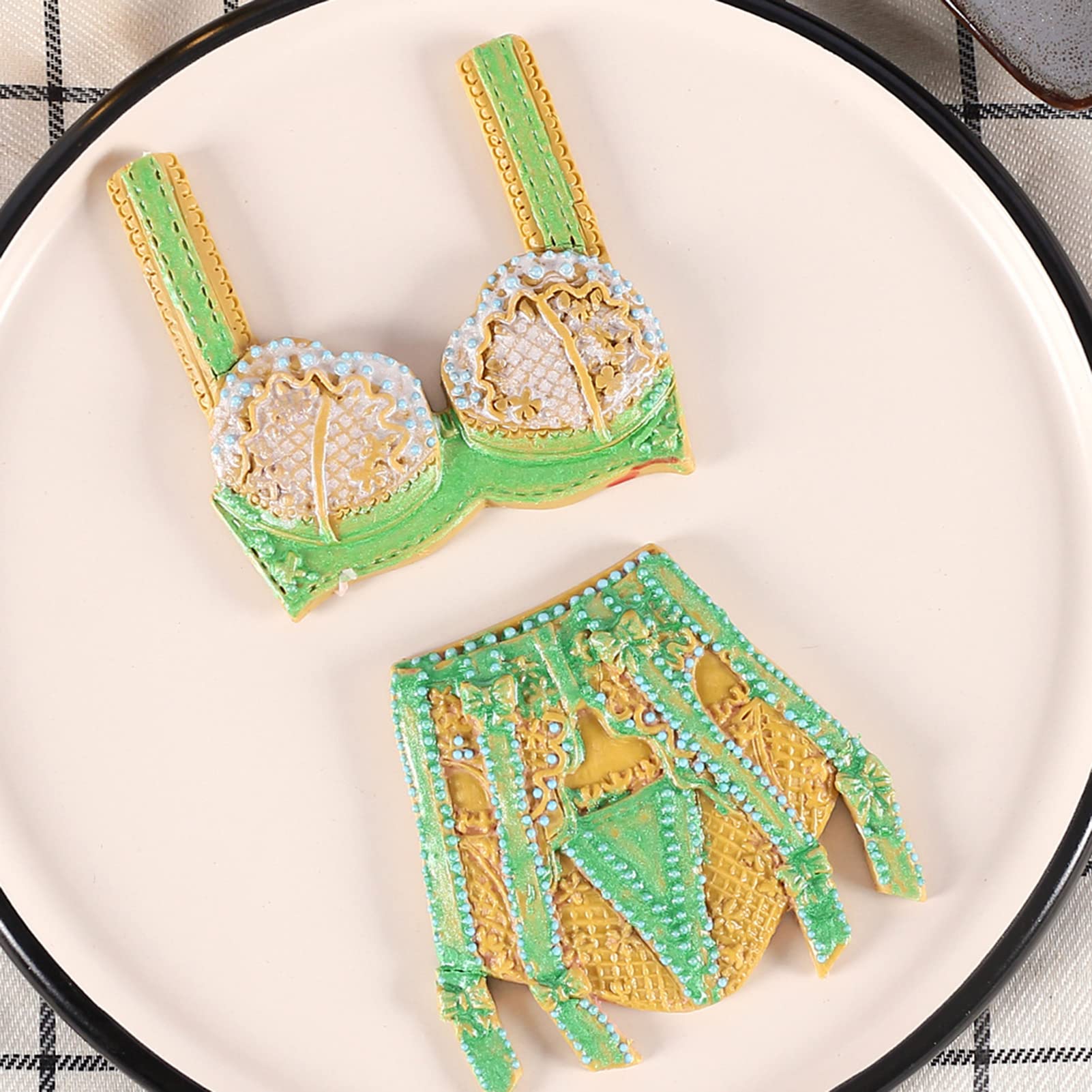 2PCS Silicone Bikini Cake Molds - Fondant & Chocolate Mold for DIY Dessert Decorations - Perfect for Birthday Cakes, Cupcakes, and Baking Parties