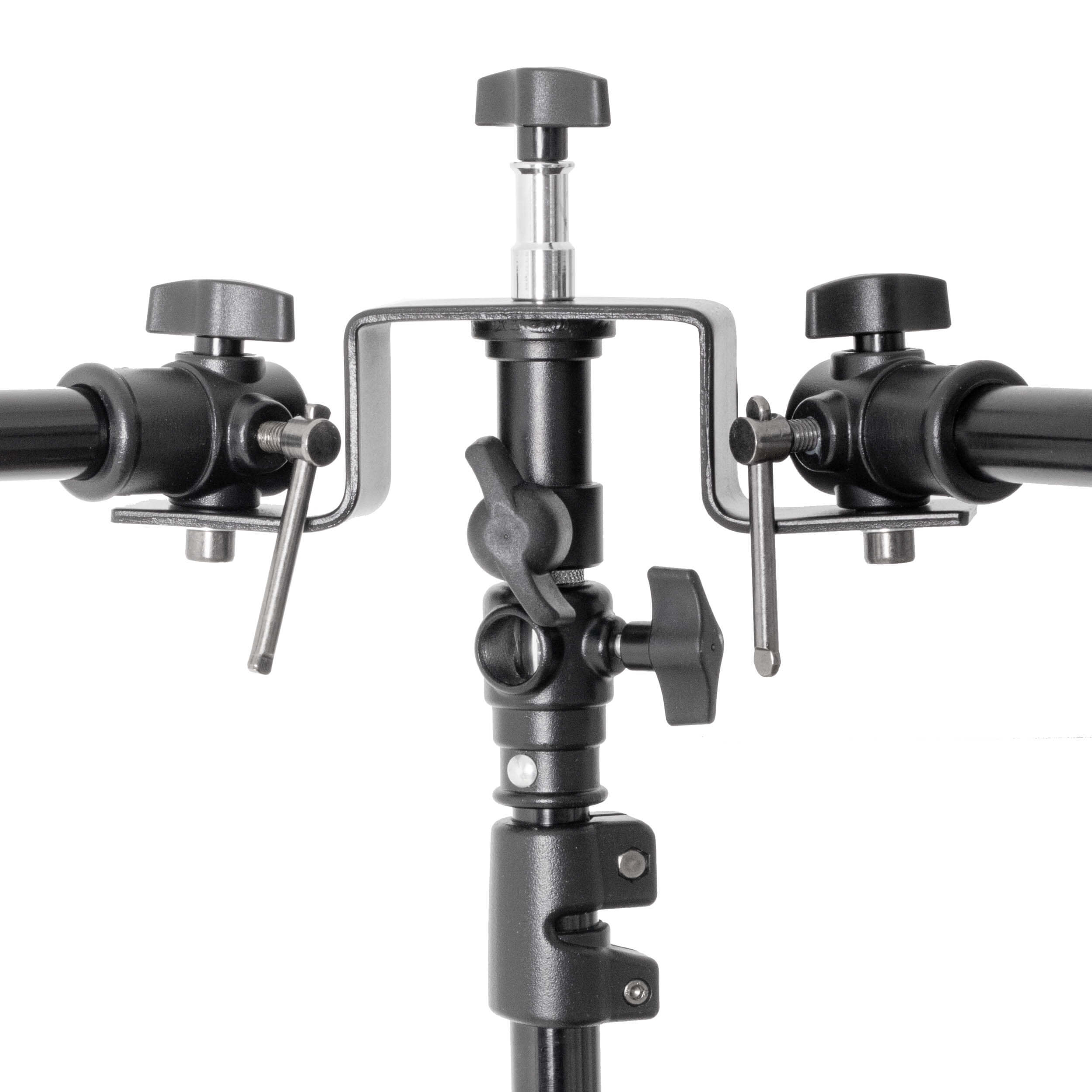 Professional Dual Telescopic Adjustable Background Support System - Perfect for Photography, Video Shooting & Live Streaming - Ideal for Studios, Content Creators & Home Use