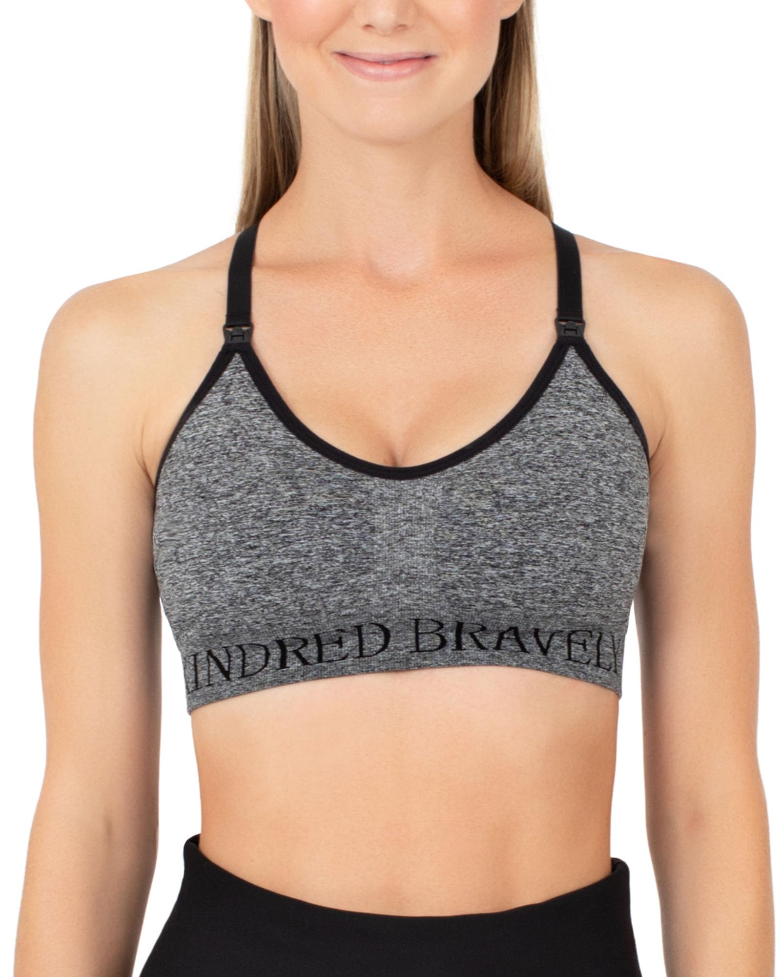 Kindred Bravely Sublime Nursing Sports Bra - Seamless Maternity & Breastfeeding Bra for Pregnancy - Perfect for Yoga, Workouts & Comfortable Nursing