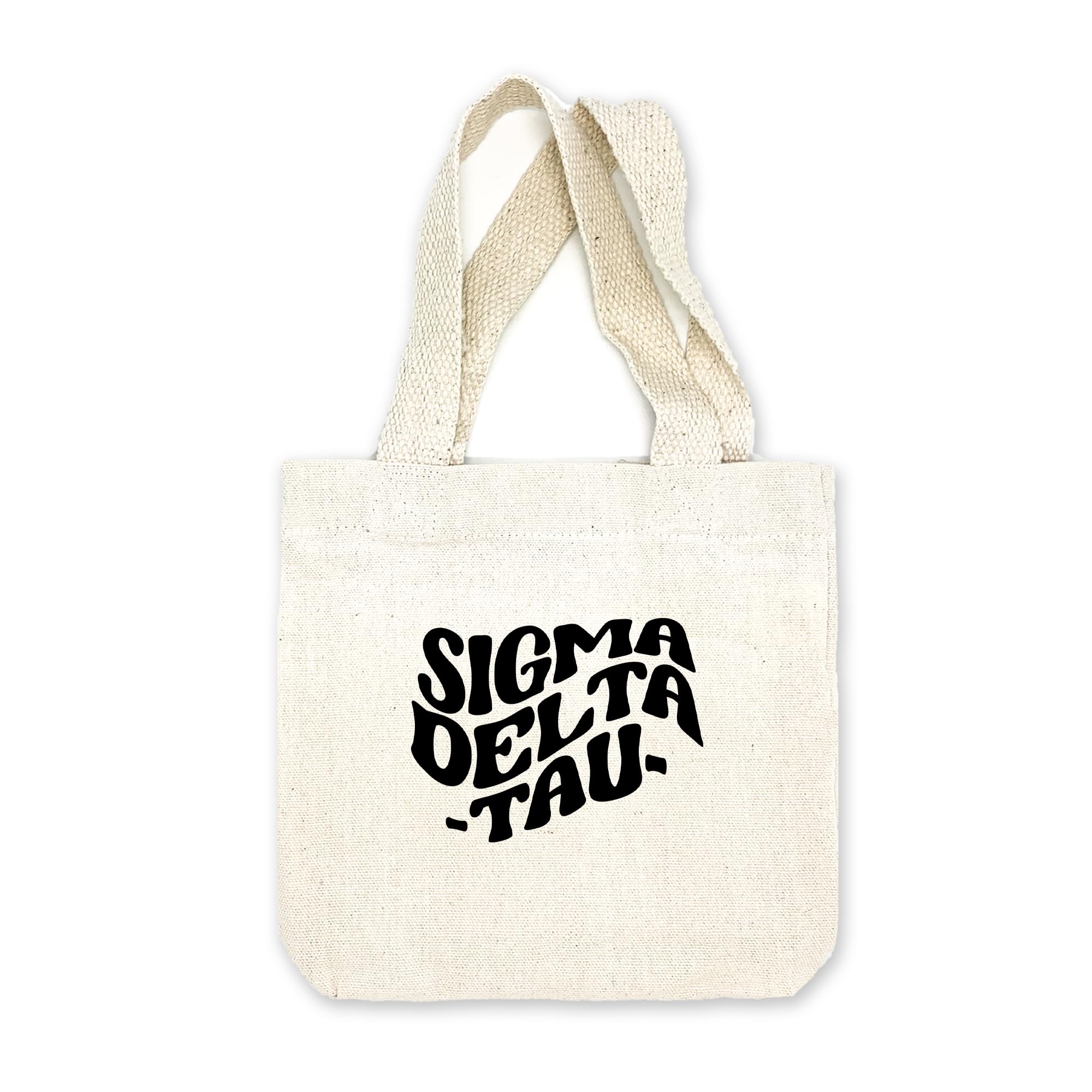 Stylish Mod Design Mini Tote Bag - Perfect Sorority Gift & Goodie Bag - Small Trendy Shoulder Purse for College Sisters - Ideal for Campus Events, Rush Week & Sisterhood Celebrations