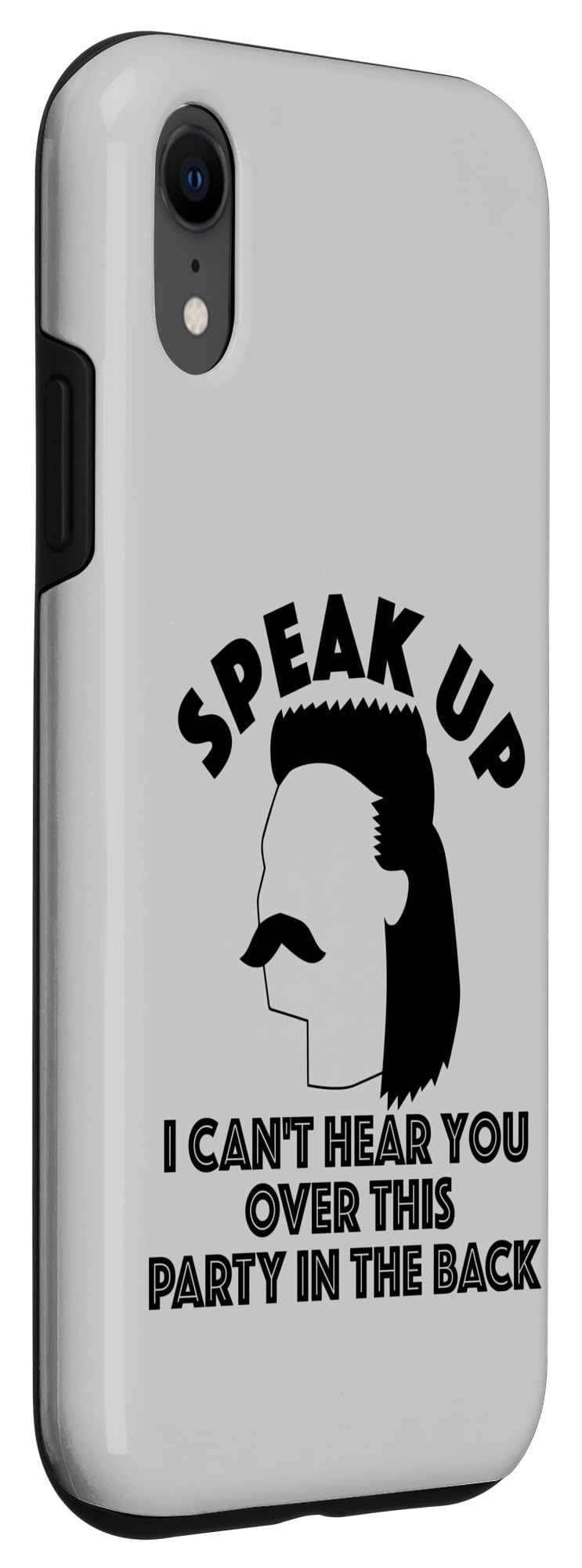 Funny Redneck Mullet iPhone XR Case - Hilarious Redneck Gift for Men & Women - Perfect for Parties, Hunting, and Country Music Festivals