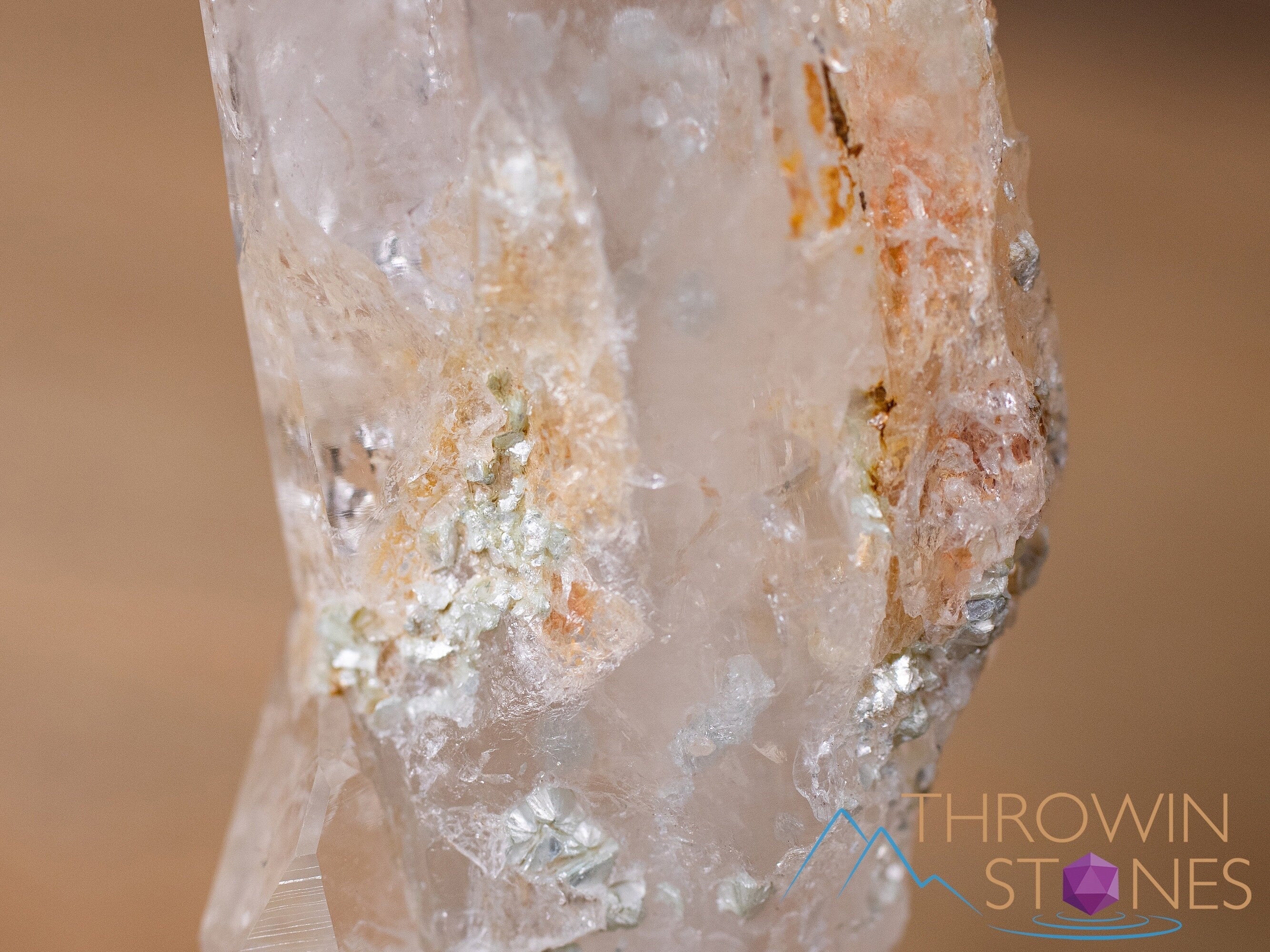 Natural COOKEITE in Clear QUARTZ Raw Crystal - Healing Stone for Home Decor, Housewarming Gift, and Spiritual Energy | Perfect for Meditation, Feng Shui, and Crystal Collection