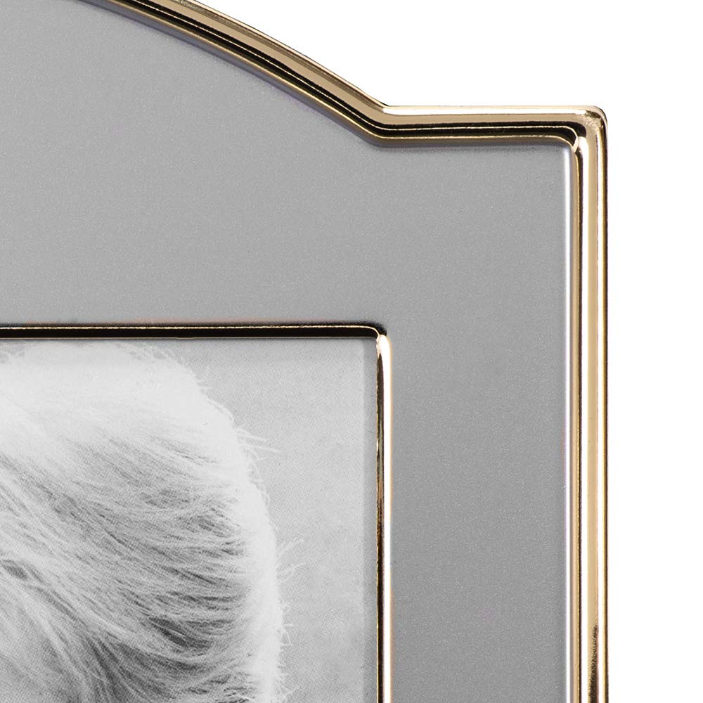 Malden International Designs 50th Wedding Anniversary Two-Tone Picture Frame - 4x6 Inch Gold & Silver - Perfect for Displaying Cherished Memories, Home Decor, and Gift Giving