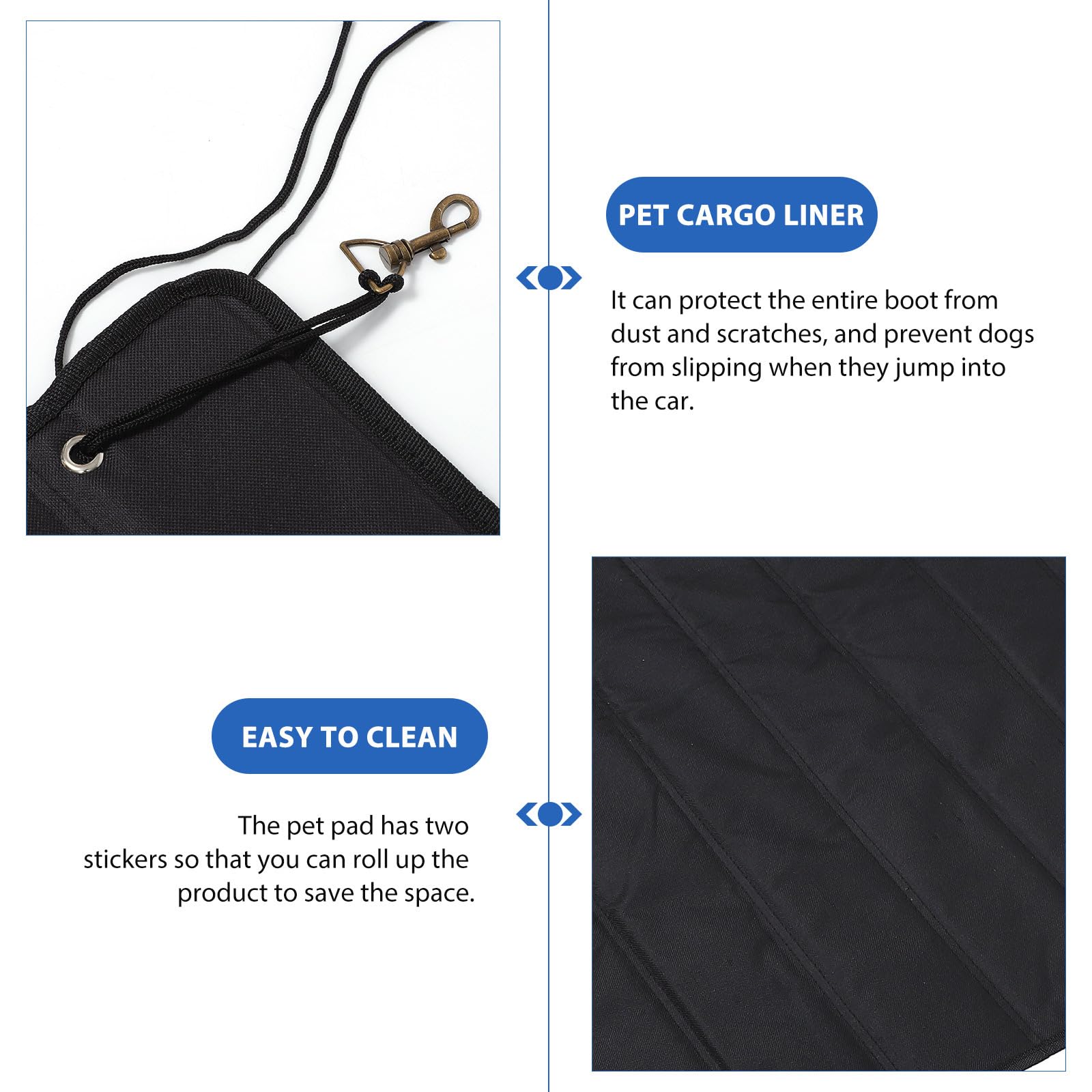 Balacoo Foldable SUV Cargo Liner & Car Bumper Guard - Universal Trunk Protector for Pets, Dogs, Trucks & SUVs | Waterproof Rear Bumper Mat for Travel, Camping & Outdoor Adventures