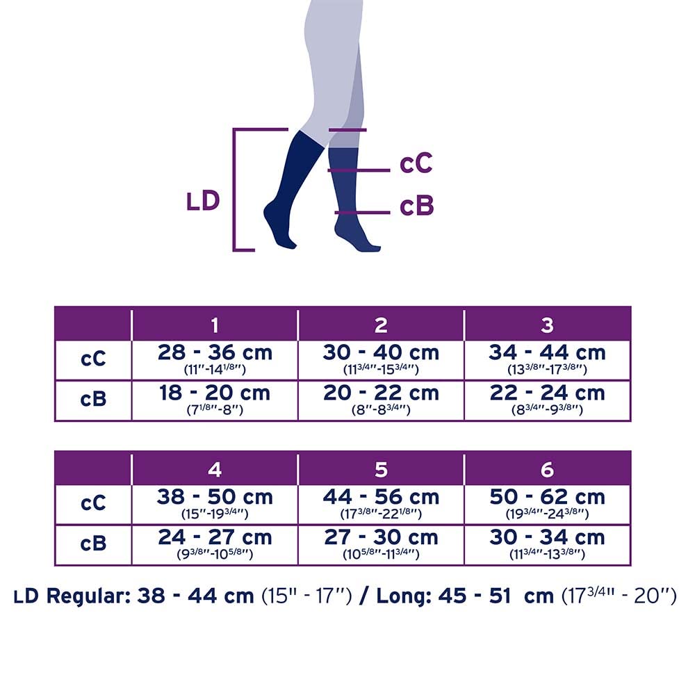 JOBST forMen Ambition 20-30 mmHg Compression Socks - Knee High, Closed Toe, Black, Size 1 Long - Ideal for Travel, Running & Varicose Vein Relief