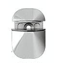 CRL DL631CH Polished Chrome Adjustable Shelf Clamp - Heavy Duty Metal Bracket for Floating Shelves, Bookcases & Wall Storage - Perfect for Home, Office & Retail Display Organization