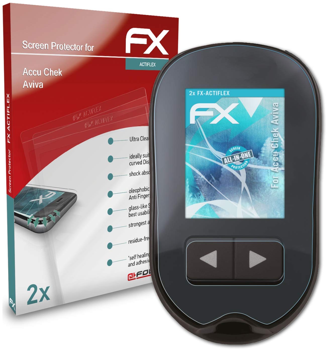Accu Chek Aviva Screen Protector - Ultra Clear & Flexible Film (2-Pack) | Perfect for Glucose Meter Protection & Daily Use
